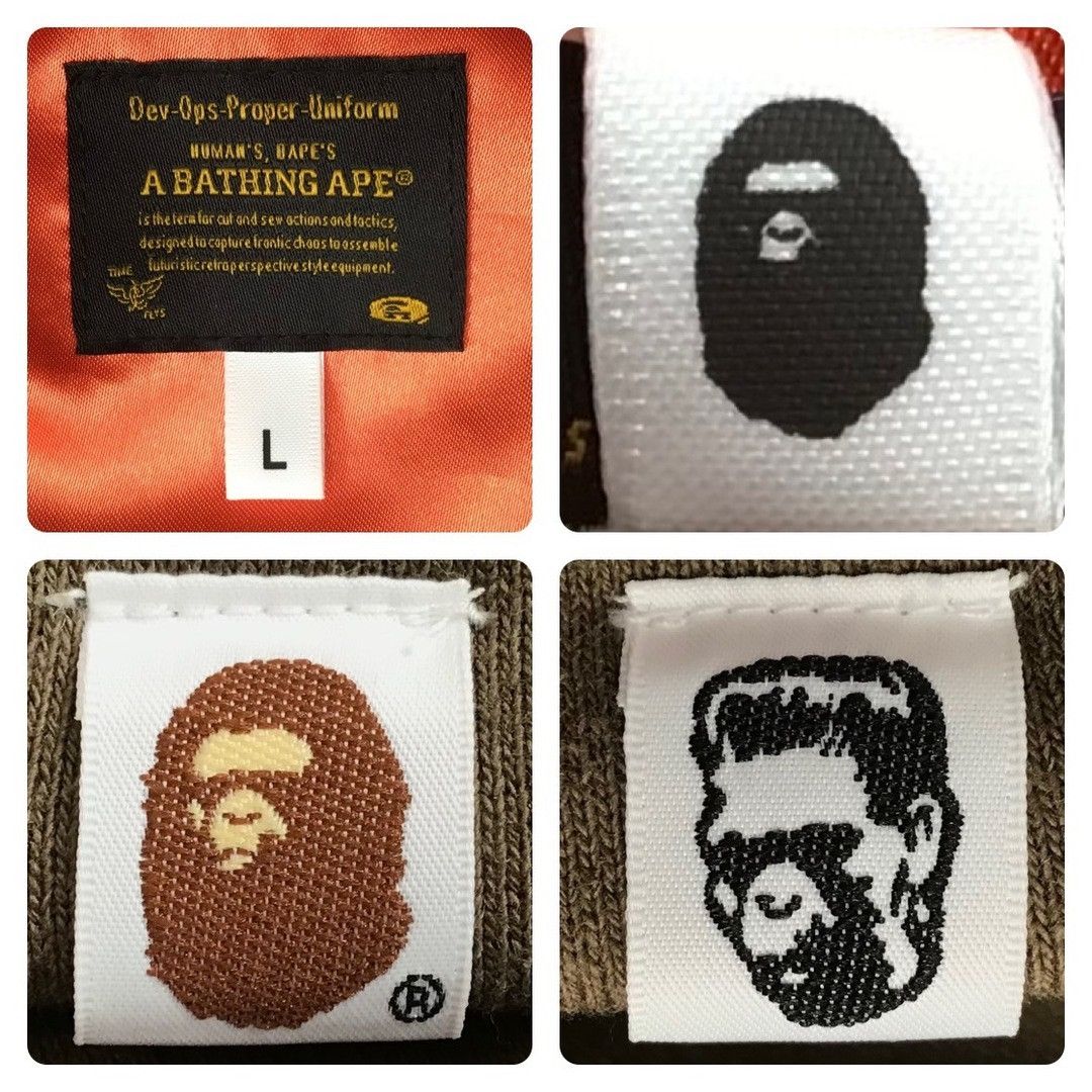 Bape BAPE SHARK MA-1 Sweat Bomber Jacket a bathing ape Size US L / EU 52-54 / 3 - 9 Thumbnail