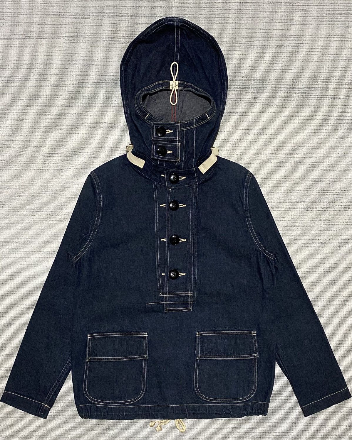 Beams Plus Beam Boy x Toyo Enterprises Denim Anorak Parka Size US S / EU 44-46 / 1 - 1 Thumbnail