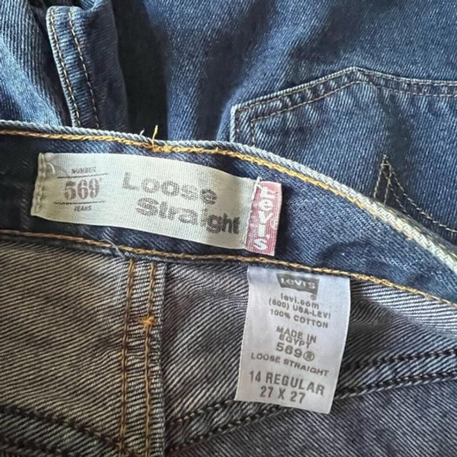 Levi's Levis Vintage Loose Straight Jeans Size 27" / US 4 / IT 40 - 4 Thumbnail