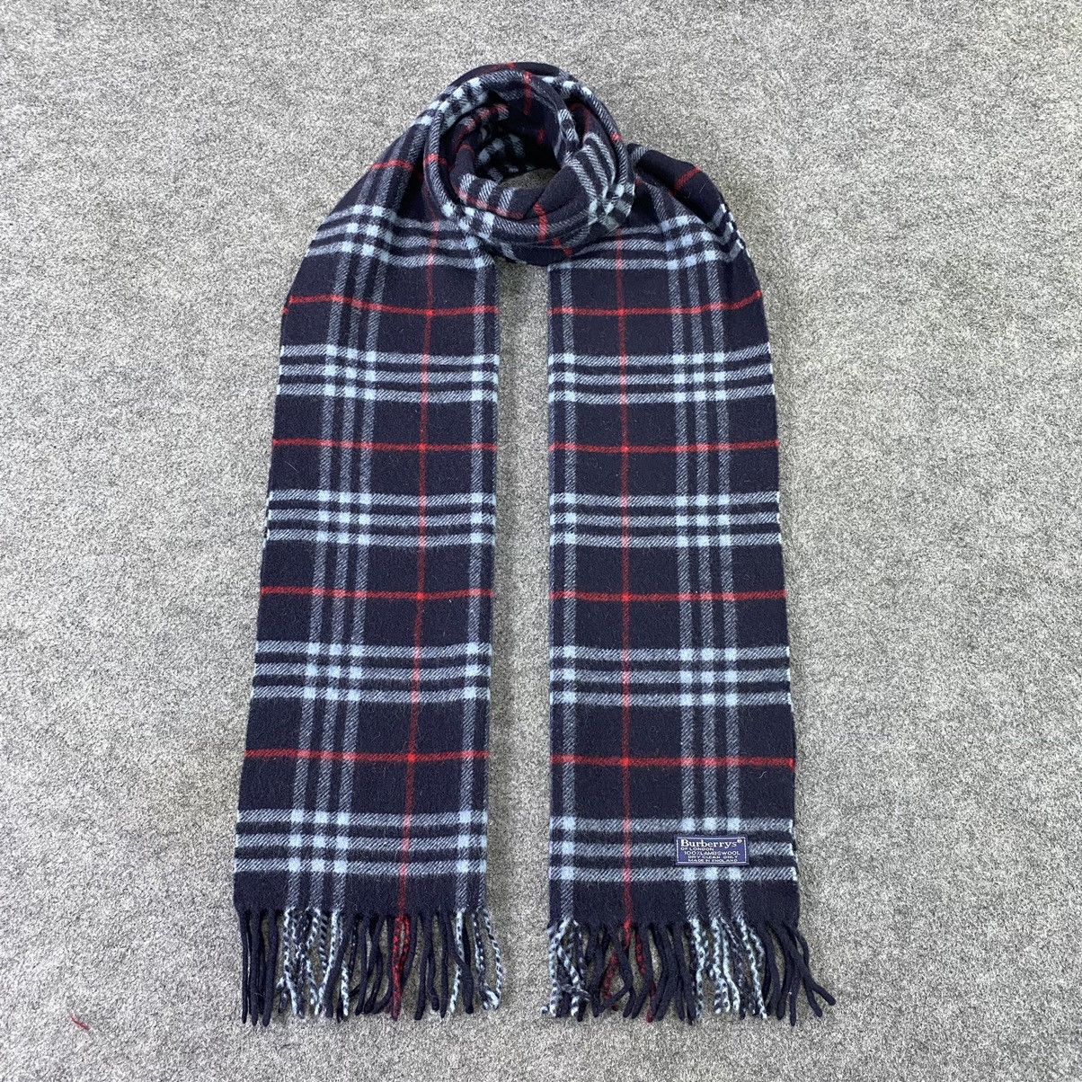 Burberry × Vintage Burberry Wool Scarf / Muffler / Neckwear-K007 Size ONE SIZE - 1 Thumbnail