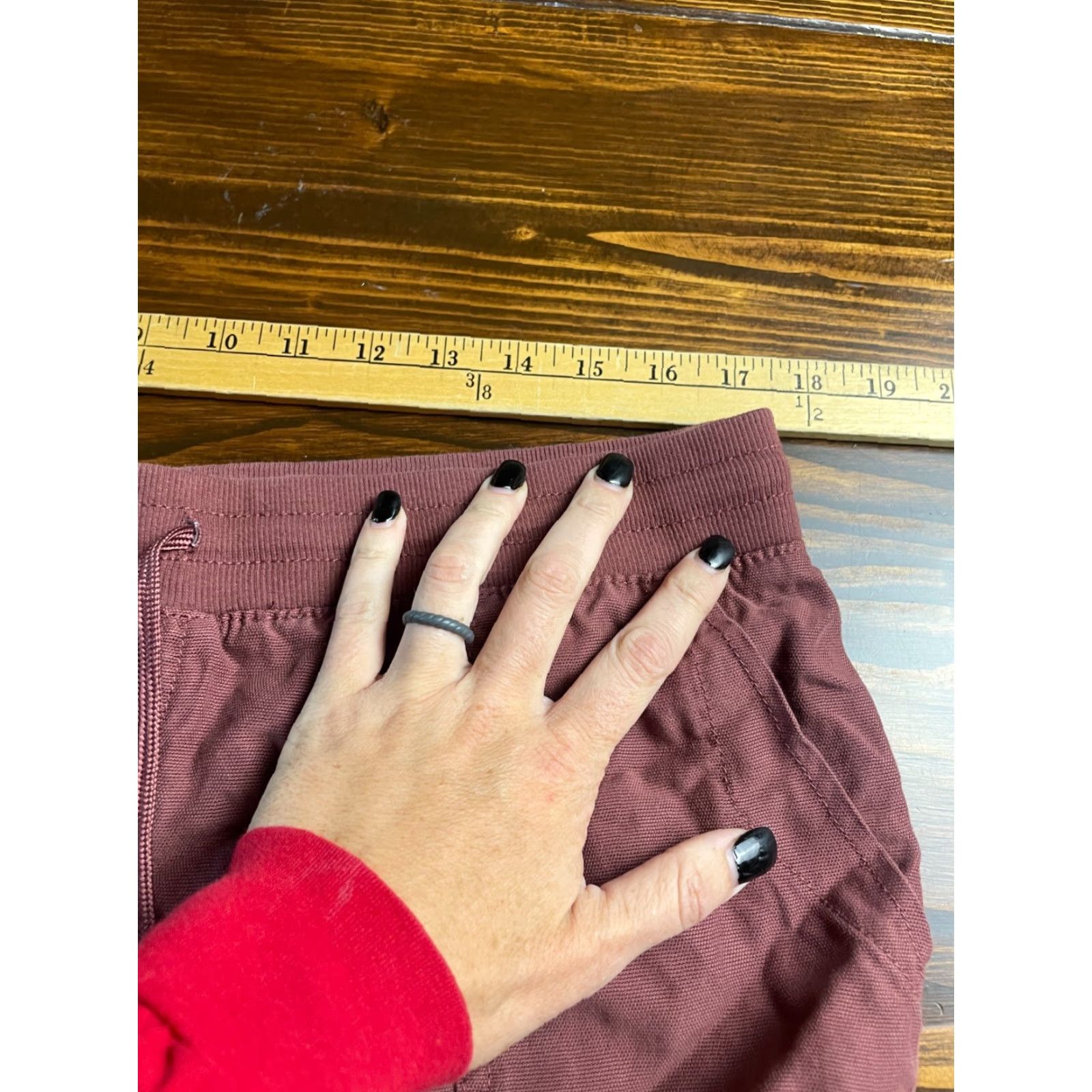 Vintage Maurices Pants Womens 14 Dark Pink Sweatpants Tie Front Flat Front Regular Inseam 28.5in Size 36" / US 14 / IT 50 - 5 Thumbnail