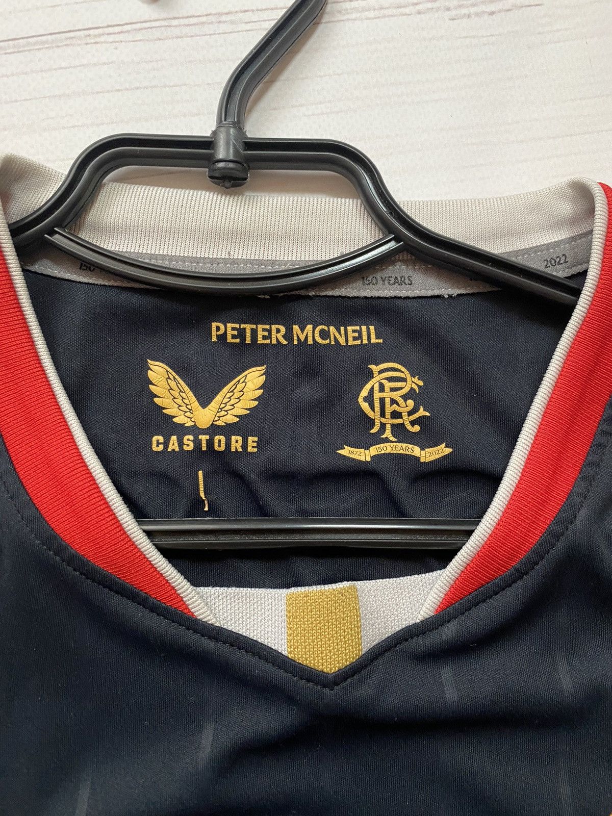 Castore Rangers 2021/22 away soccer jersey football y2k t shirt Size US L / EU 52-54 / 3 - 3 Thumbnail