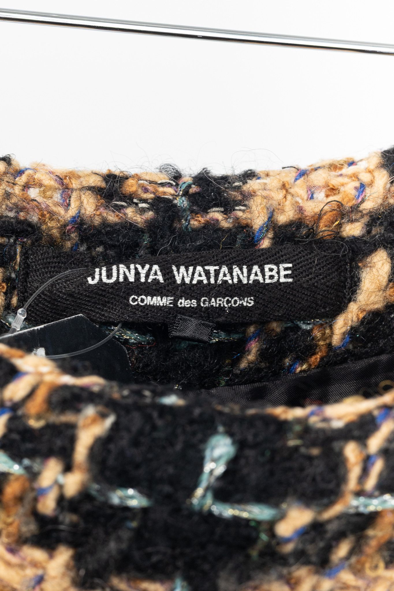 Junya Watanabe Junya Watanabe Comme des Garcons Check-Tweed Pencil Skirt Size 30" / US 8 / IT 44 - 4 Thumbnail