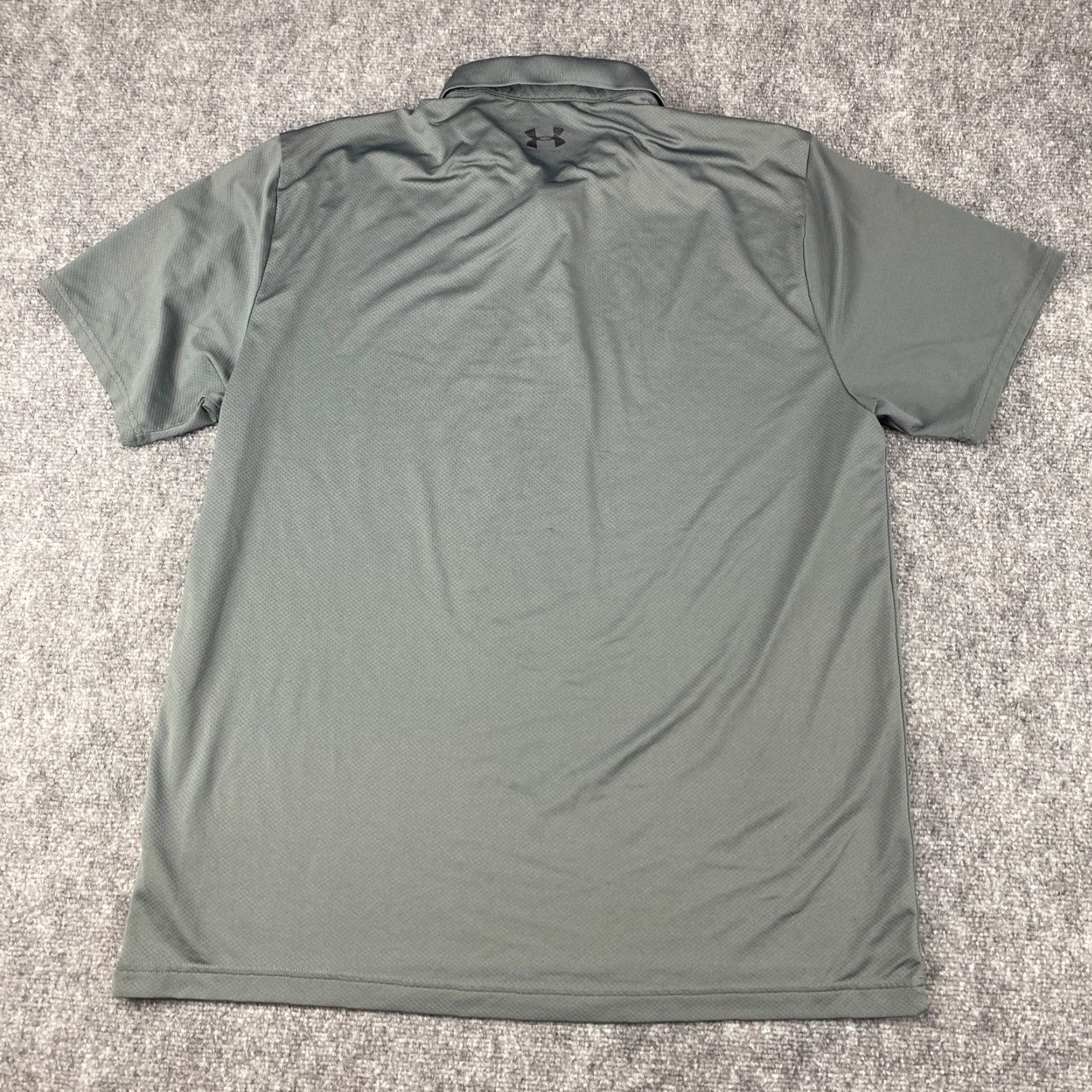 Under Armour Under Armour Performance Polo Shirt XL Mens Gray Loose Fit Textured Golf Wicking Size US XL / EU 56 / 4 - 5 Thumbnail