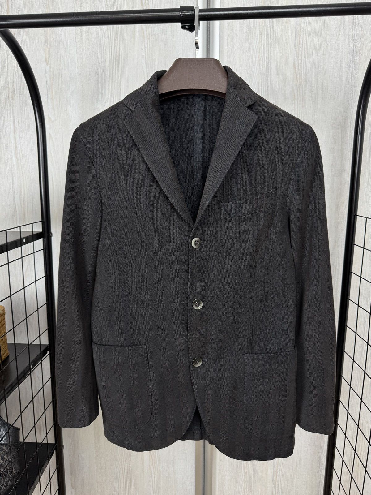 Boglioli Boglioli Coat cotton herringbone 3 button blazer Size 34R - 2 Thumbnail