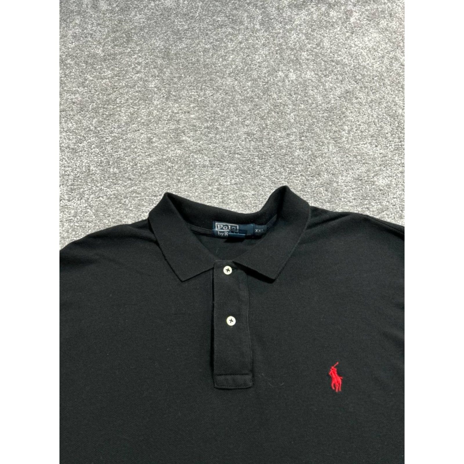 Polo Ralph Lauren Polo Shirt Mens XXL Black Cotton Polo By Ralph Lauren Short Sleeve Casual Wear Button Collar Knit Chest 52 Modern Golf Regular Pants? Size US XXL / EU 58 / 5 - 3 Thumbnail