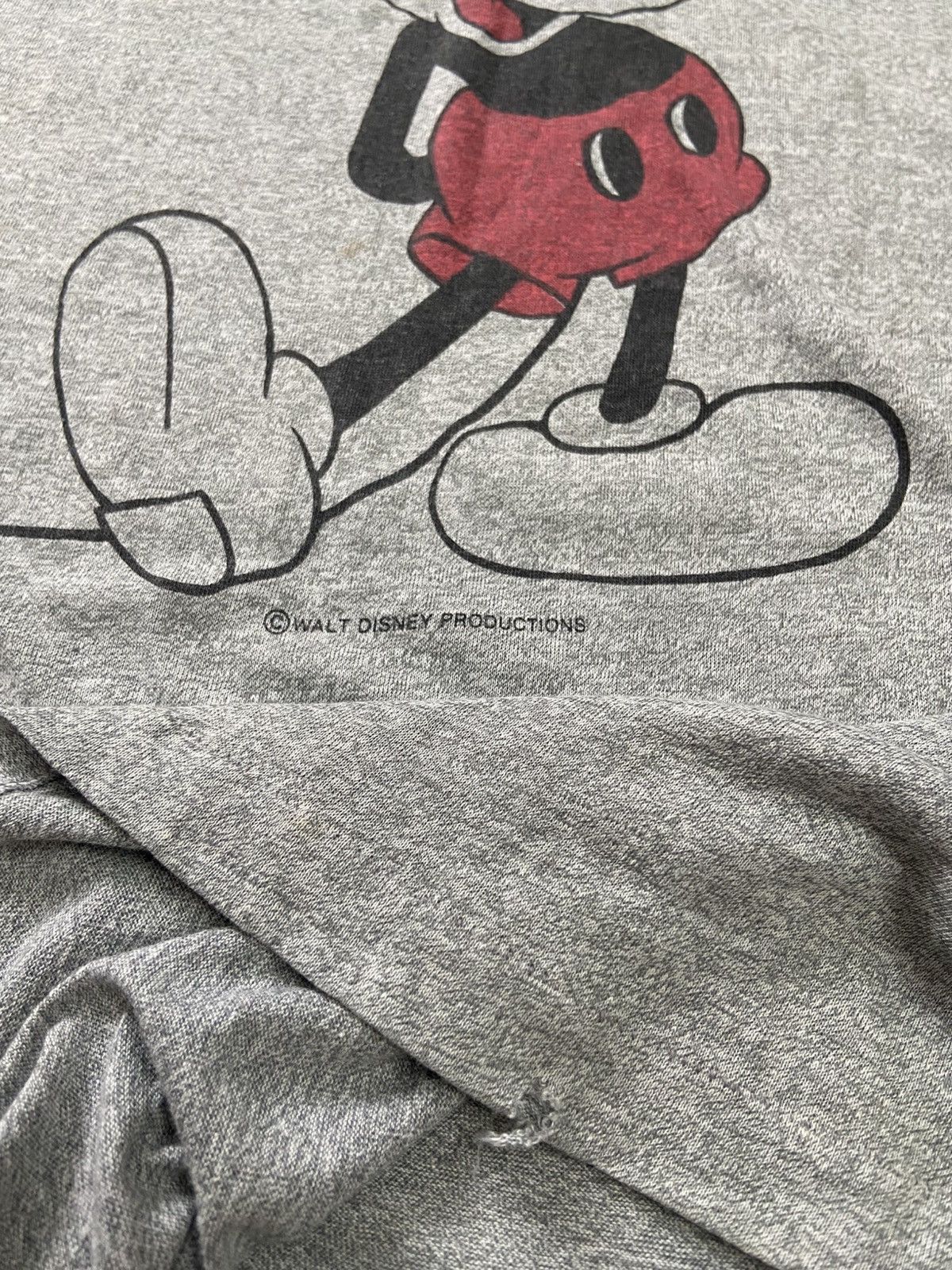 Vintage 80s Mickey Mouse Walt Disney Cartoon Ringer Tee Size US L / EU 52-54 / 3 - 5 Thumbnail