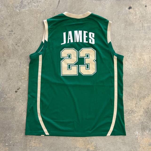 NBA × Nike × Vintage 3XL XXXL Vintage St. Vincent St. Mary’s Lebron James Jersey Size US XXL / EU 58 / 5 - 2 Thumbnail