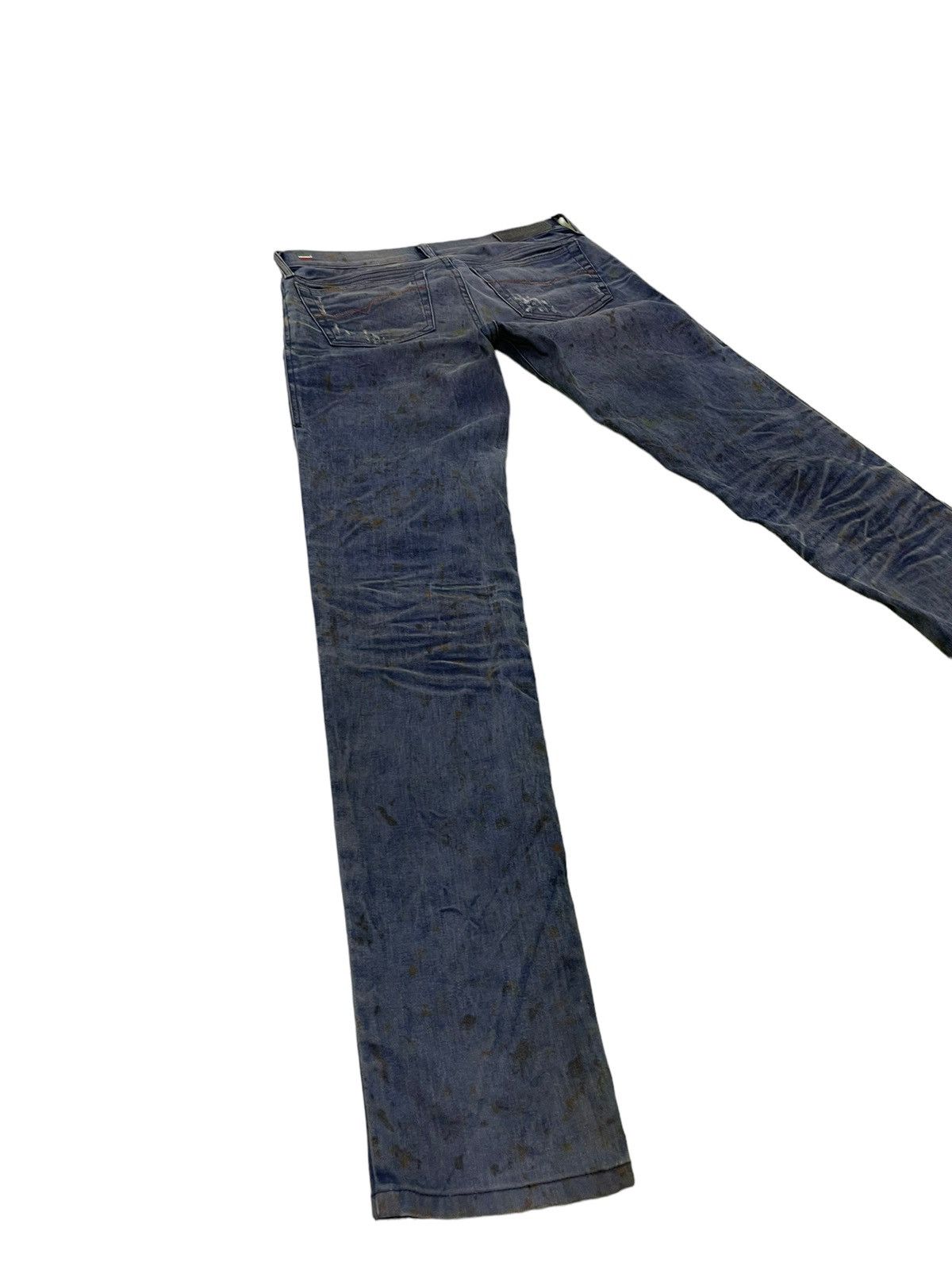 Diesel Skinny Jeans Diesel Gettleg Distress Paint Splash 6🟦2 Size US 29 - 15 Thumbnail