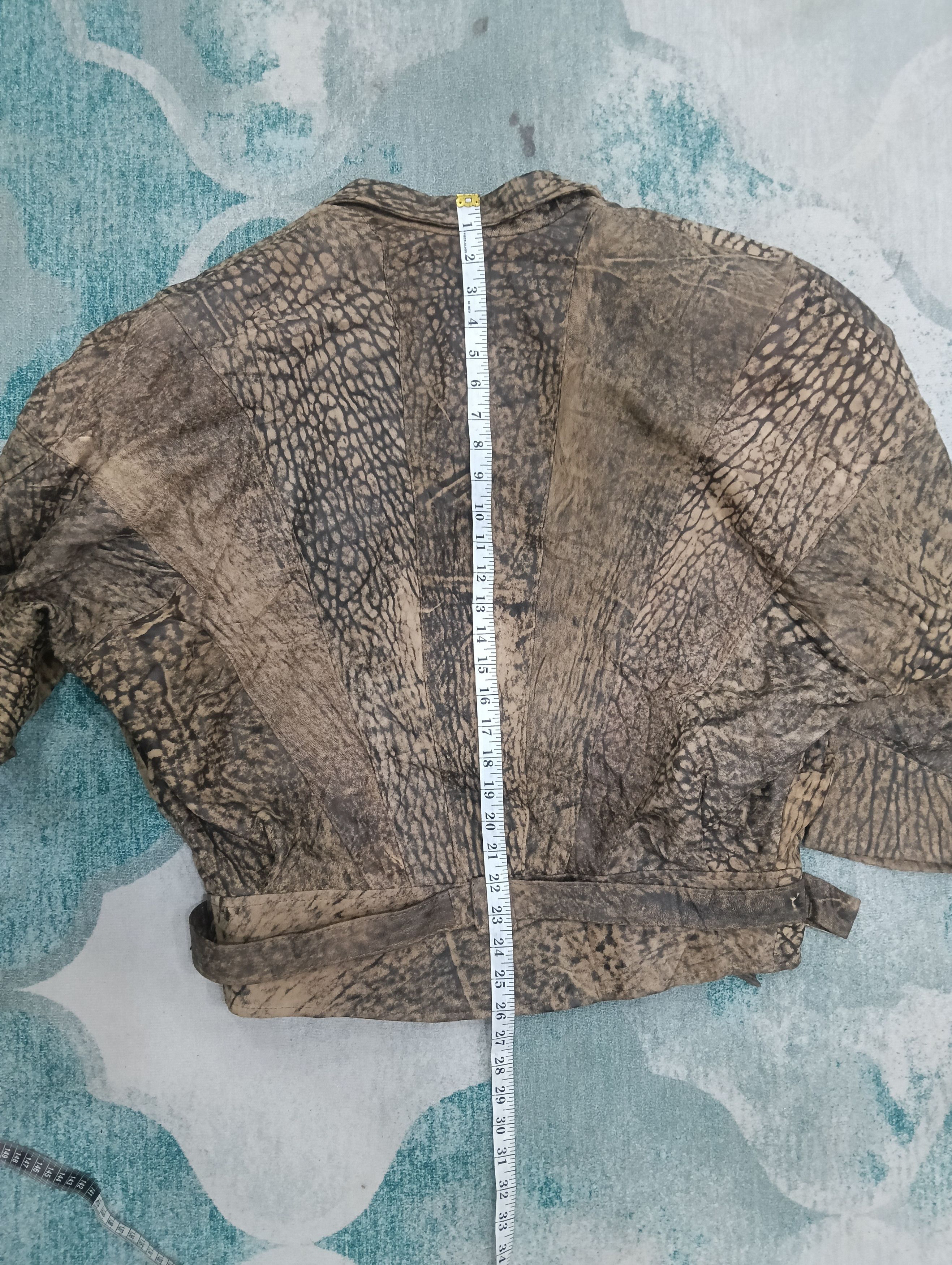 Designer × Fashion Victim × Leather Vintage Cropped Jacket Size L / US 10 / IT 46 - 17 Thumbnail