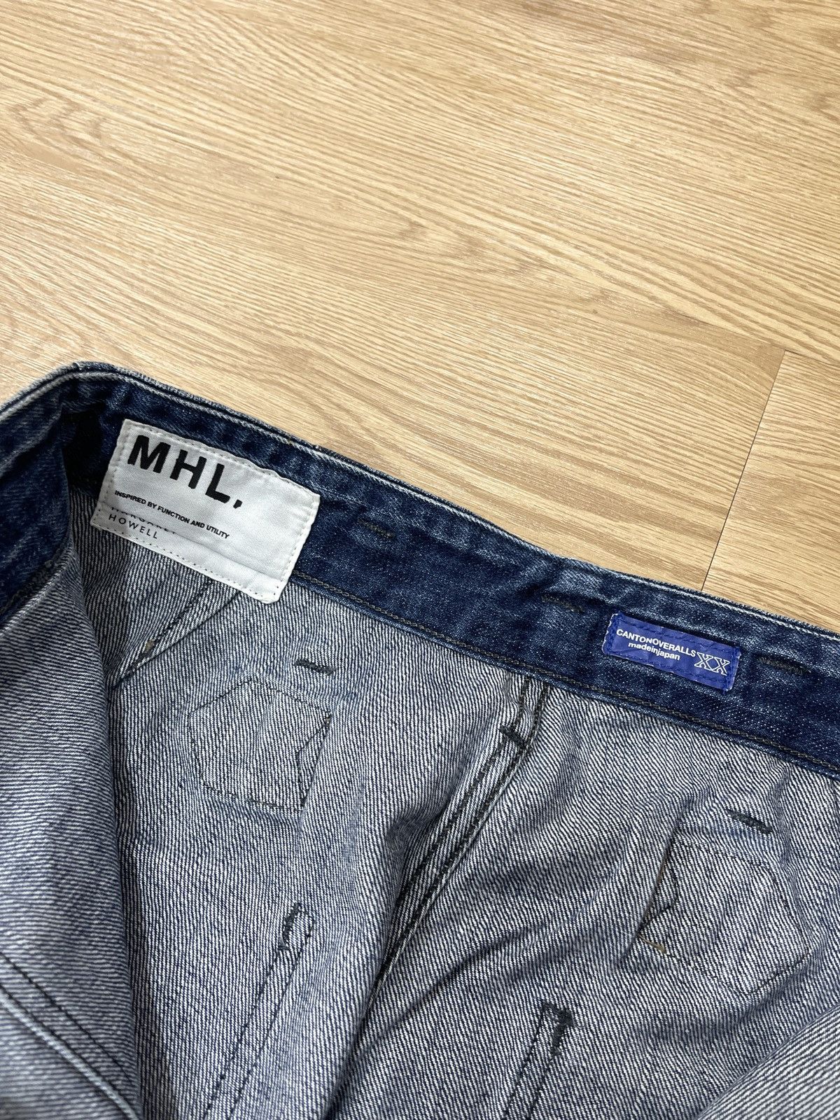 Margaret Howell MHL SELVEDGE PANTS BLUE DENIM Size US 27 - 7 Thumbnail