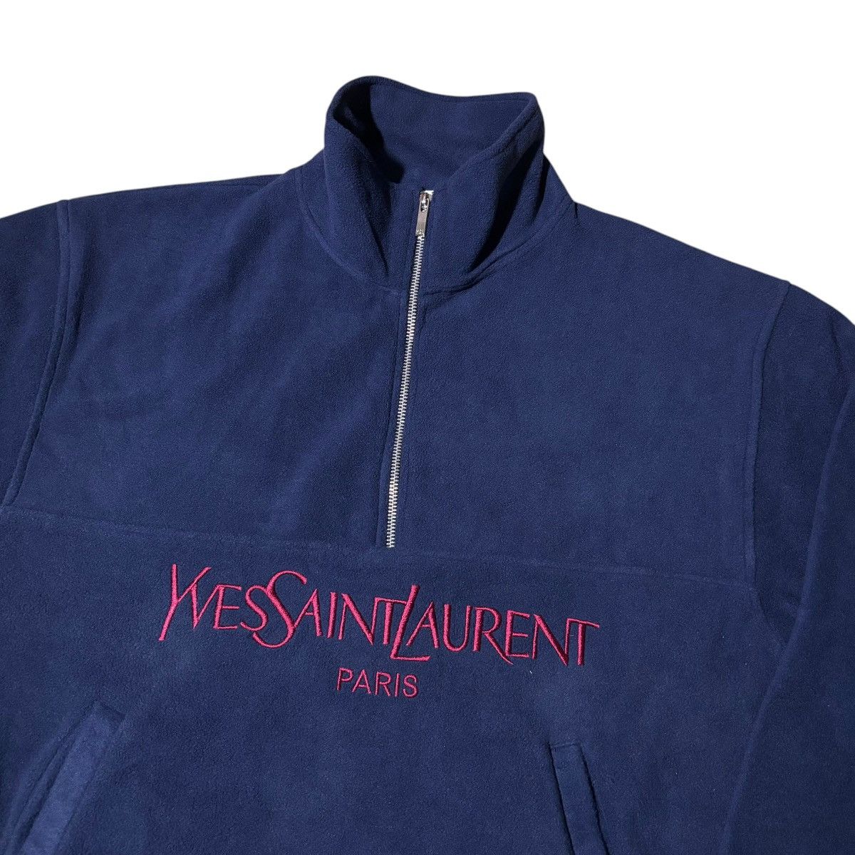 Yves Saint Laurent Vintage Yves Saint Laurent Halfzip Jacket Embroidery Size US L / EU 52-54 / 3 - 3 Thumbnail