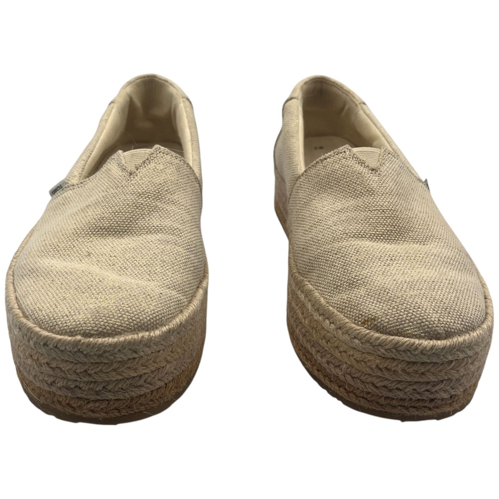 Toms Toms Valencia Canvas Platform Espadrille Casual Flat Shoes 9 Size US 9 / IT 39 - 2 Thumbnail