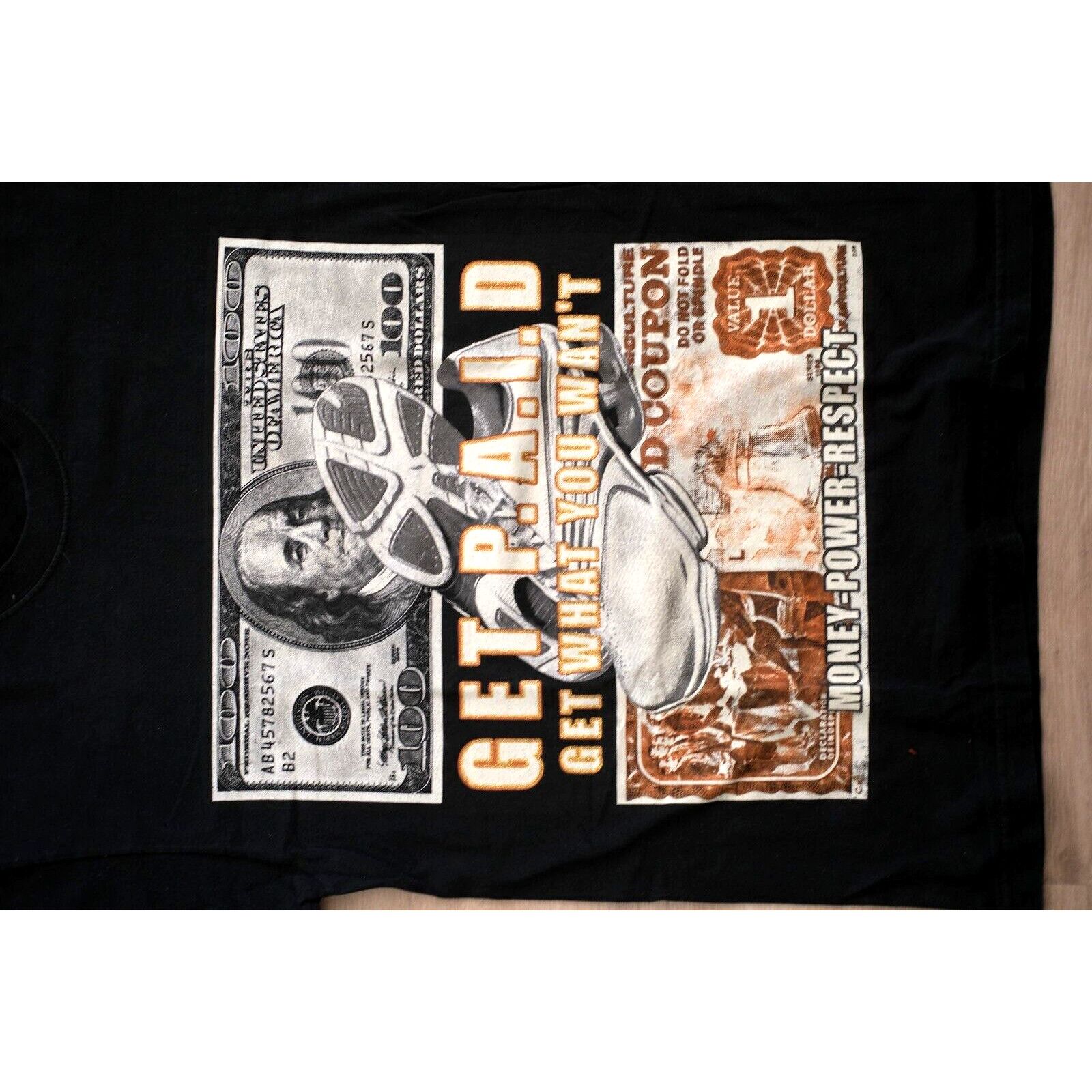 Pharrell Vintage 1990s Get Paid Get What You Want Rap Art Shirt Large Size US L / EU 52-54 / 3 - 2 Thumbnail
