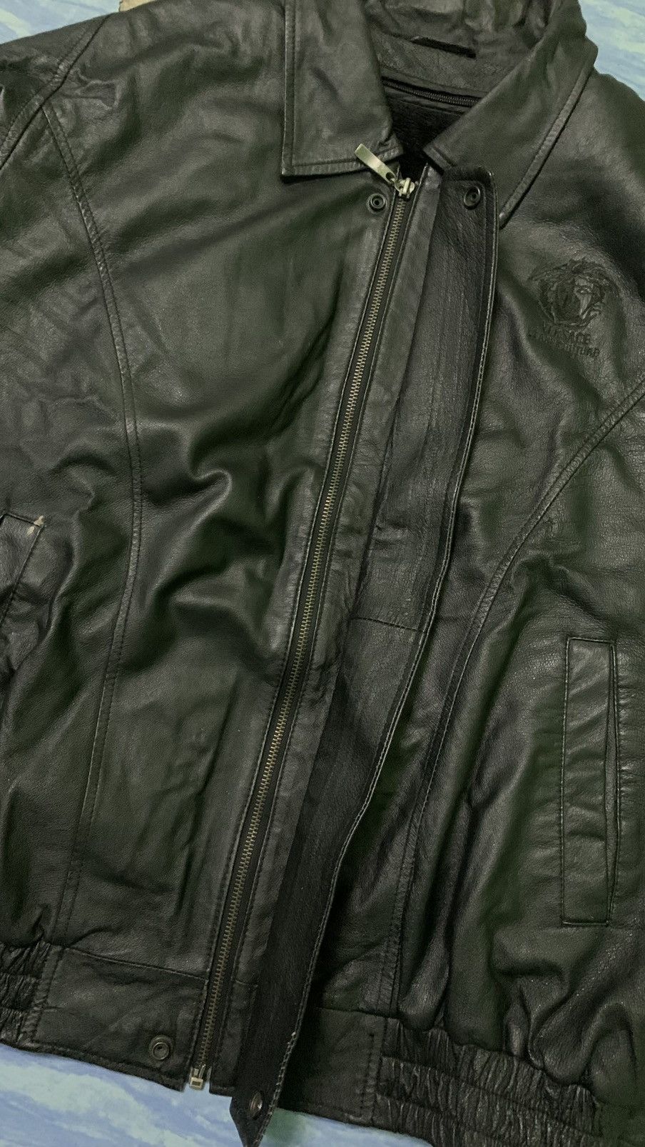 Versace Jeans Couture Vtg Jacket Leather Versace Jeans Couture Size US M / EU 48-50 / 2 - 5 Thumbnail