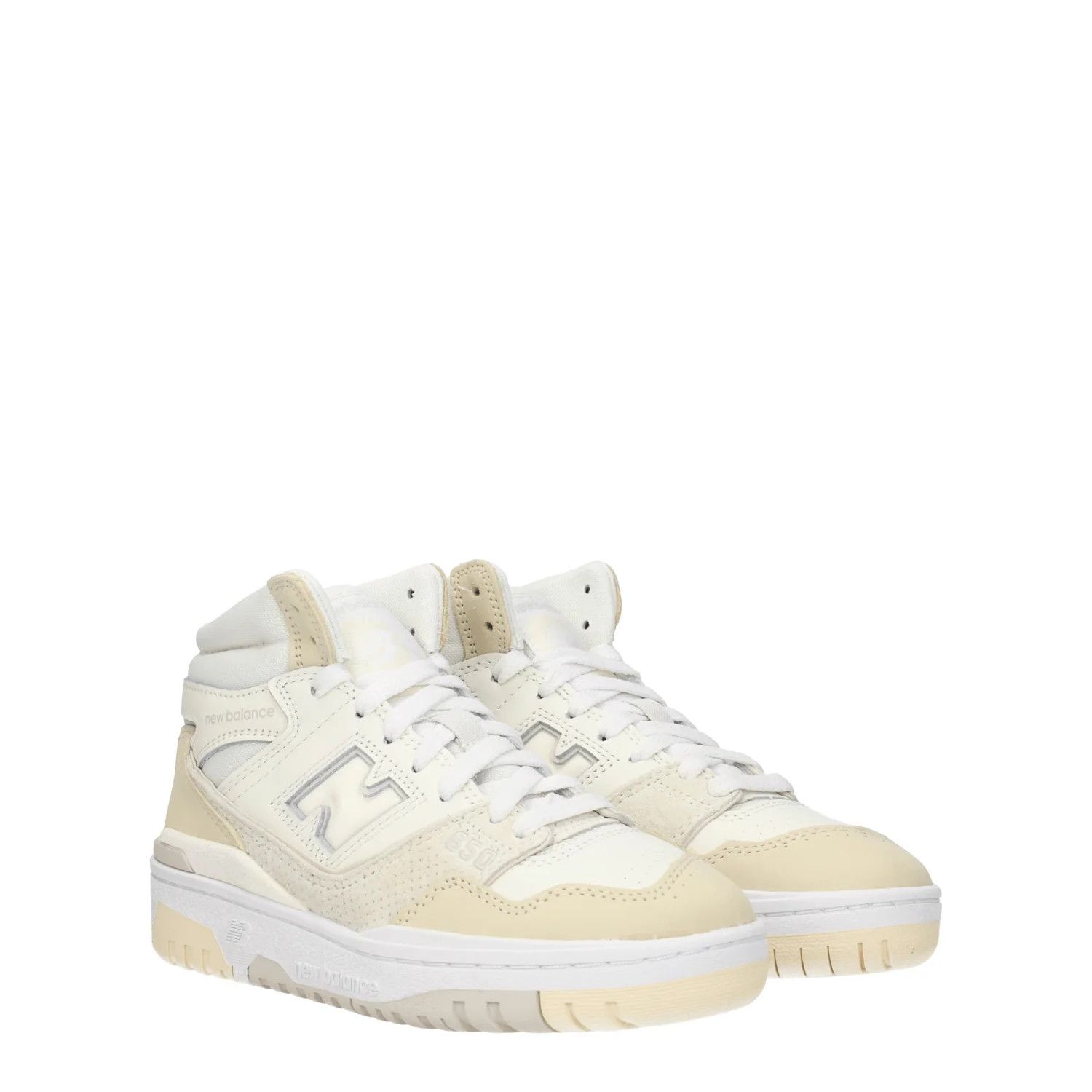 New Balance ob1o1e1124 Leather Sneakers in White/Hickory Size US 5 / IT 35 - 2 Thumbnail