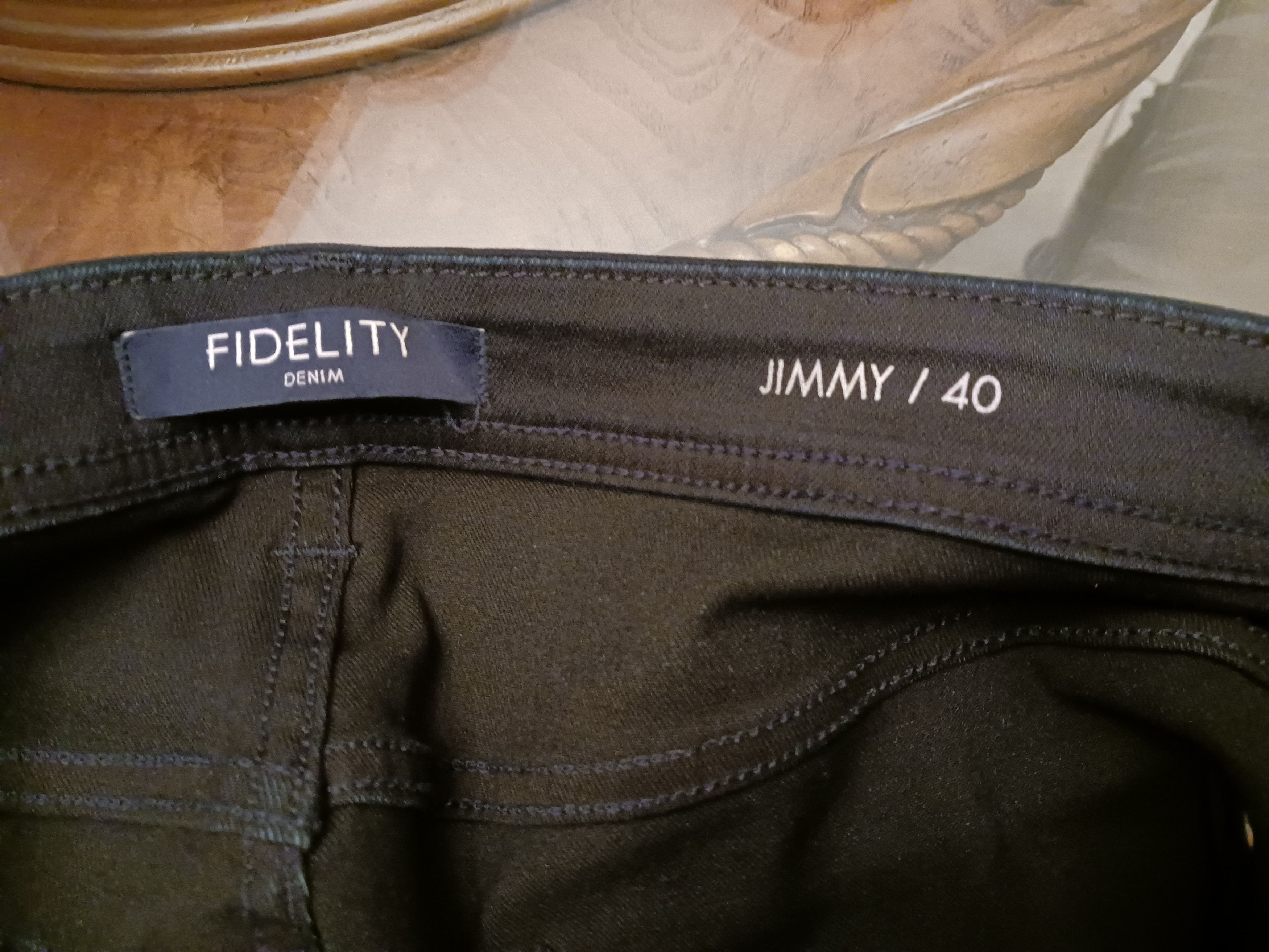 Fidelity Fidelity Denim Men's Jimmy Dark Wash Stretch Jeans Size US 40 / EU 56 - 4 Thumbnail