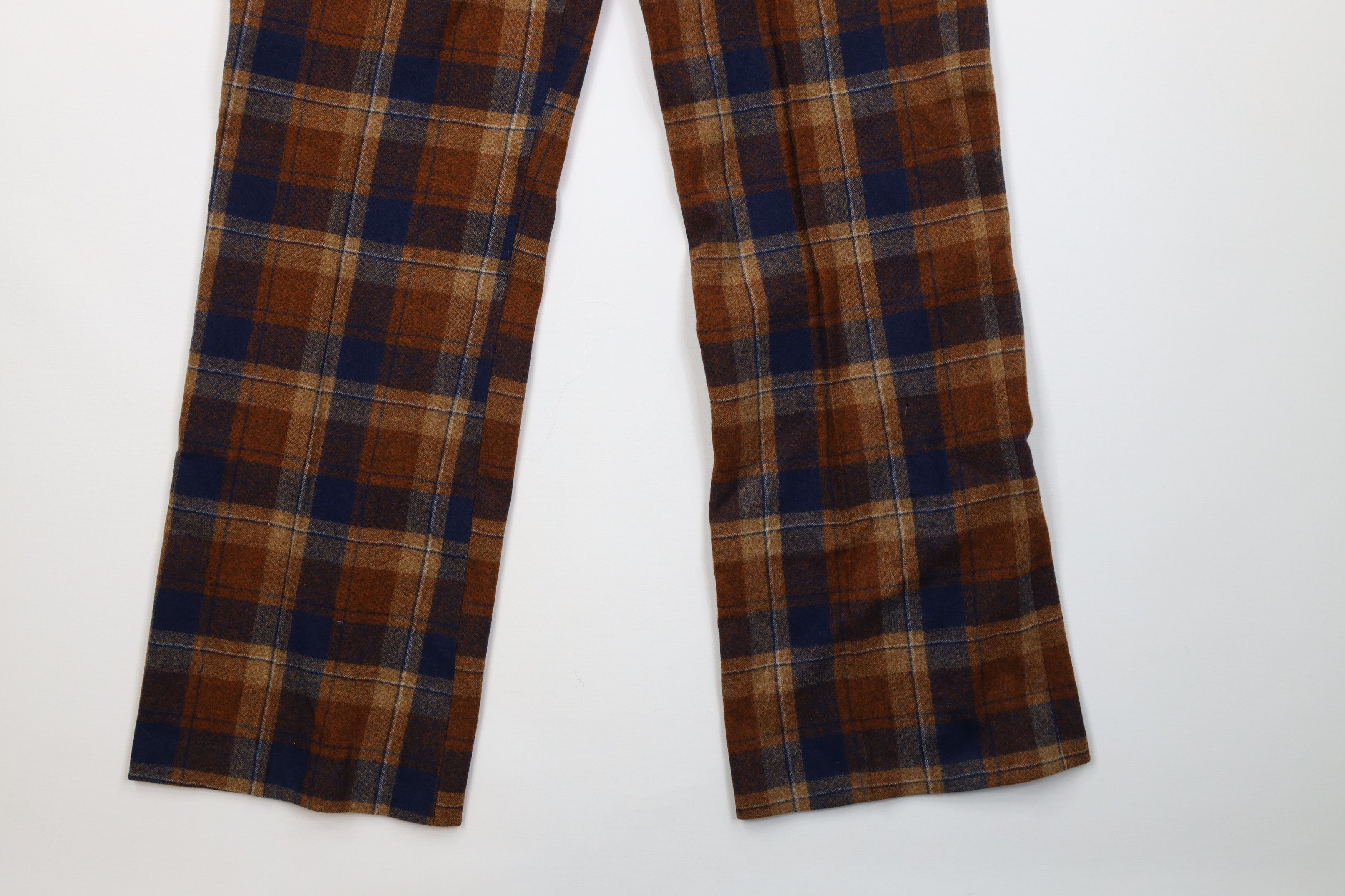 Vintage Vintage 60s Streetwear Bell Bottoms Pants Plaid USA Size 26" / US 2 / IT 38 - 5 Thumbnail