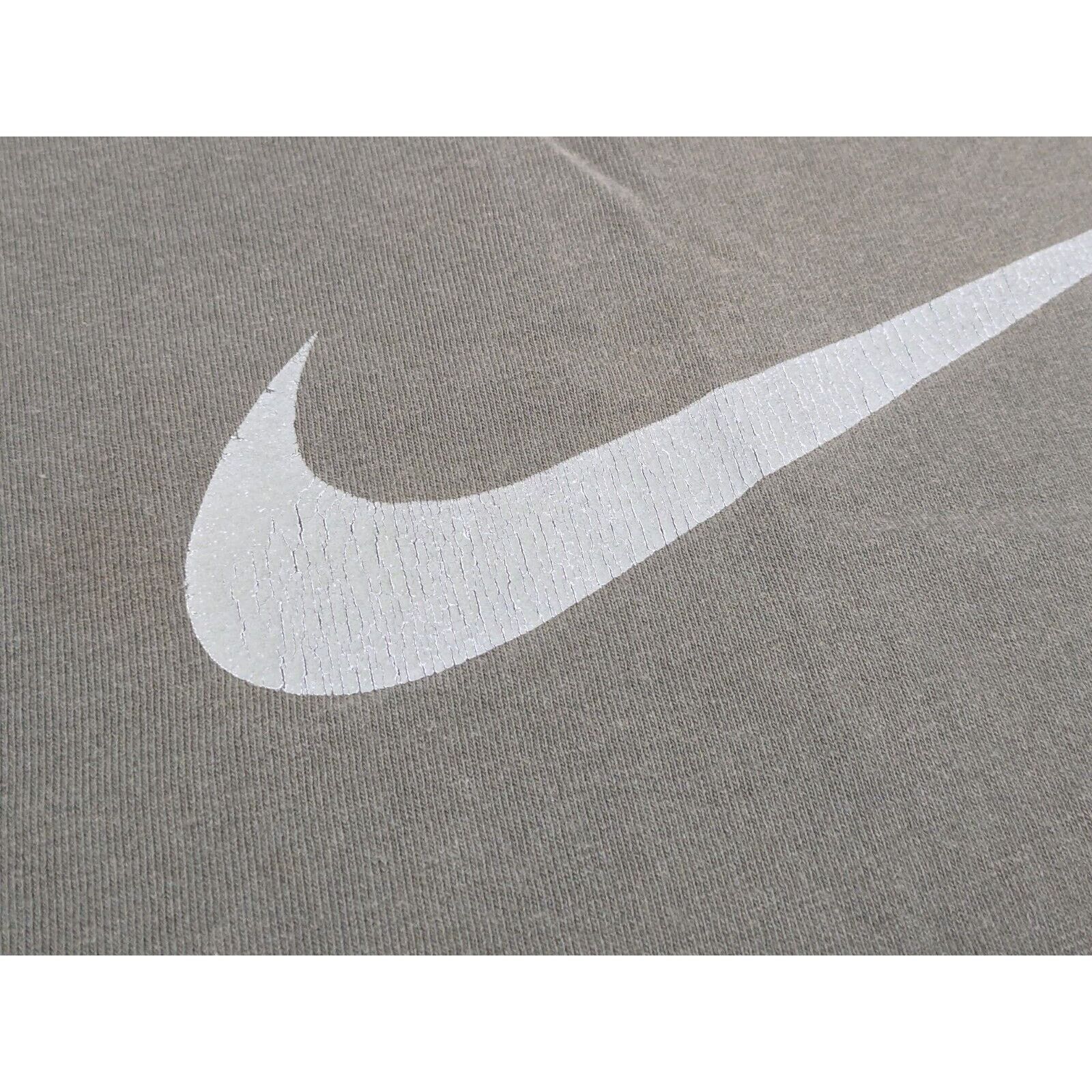 Nike Vtg Nike Shirt XL Olive Green Big Center Swoosh Check USA Size US XL / EU 56 / 4 - 6 Thumbnail