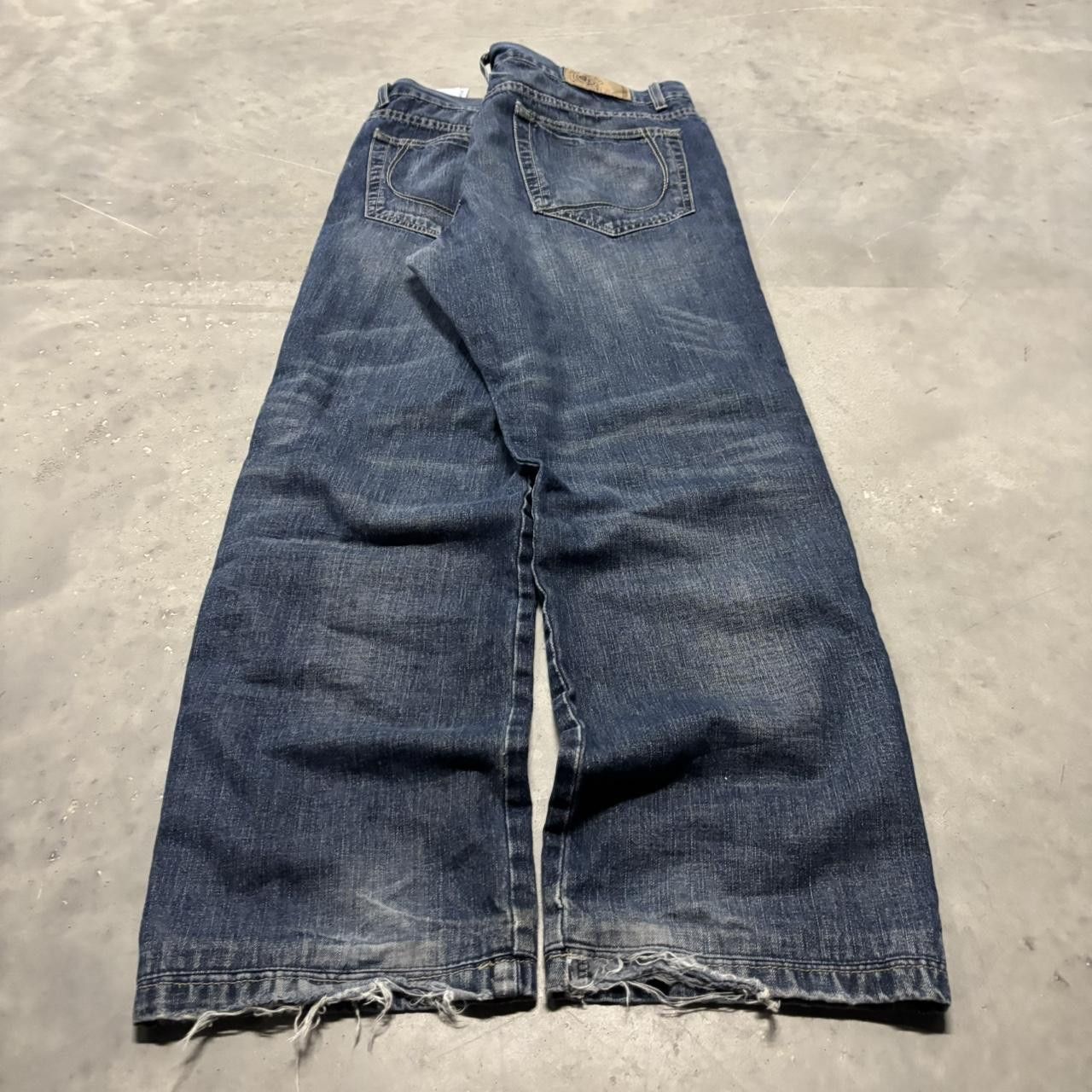 Japanese Brand × Vintage Crazy Vintage Y2K/2000s Grunge Dark Wash Denim Jeans! Size US 36 / EU 52 - 4 Thumbnail