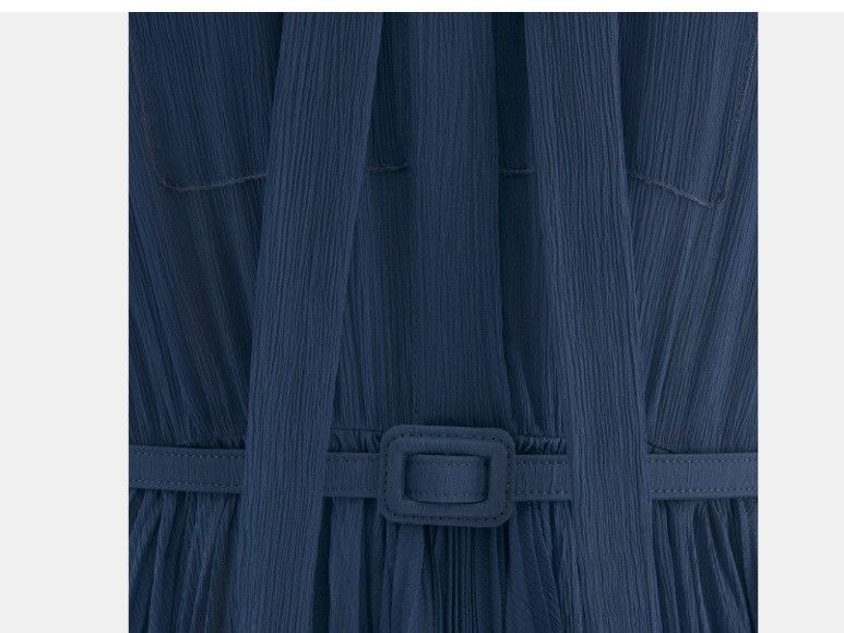 Dior o1w1db10425 351R63A Robe in Navy Blue Size L / US 10 / IT 46 - 3 Thumbnail