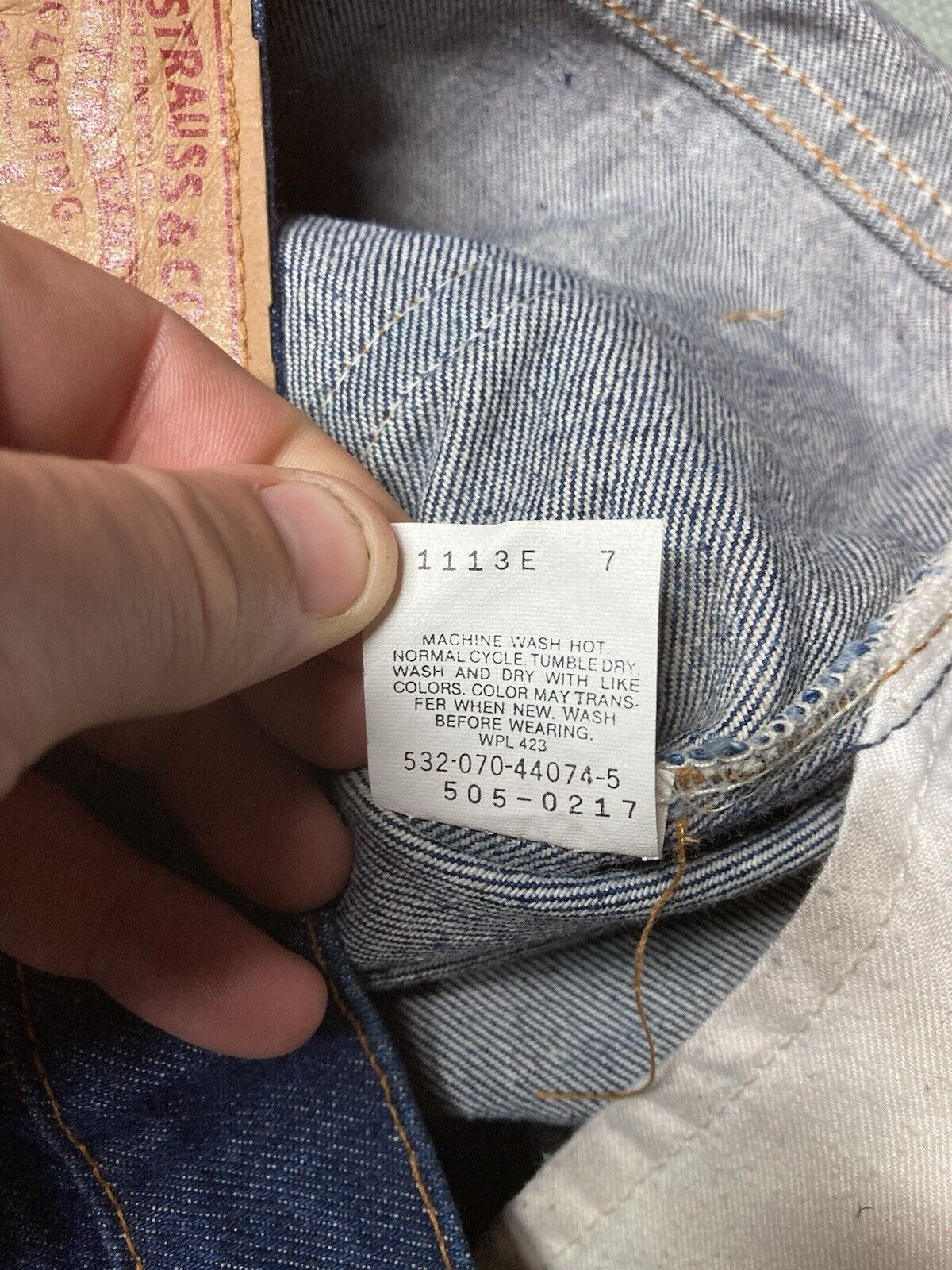 Levi's × Vintage VTG 80s Levi’s 505 xx jeans dark wash crispy straight 35x31 Size US 35 - 10 Thumbnail