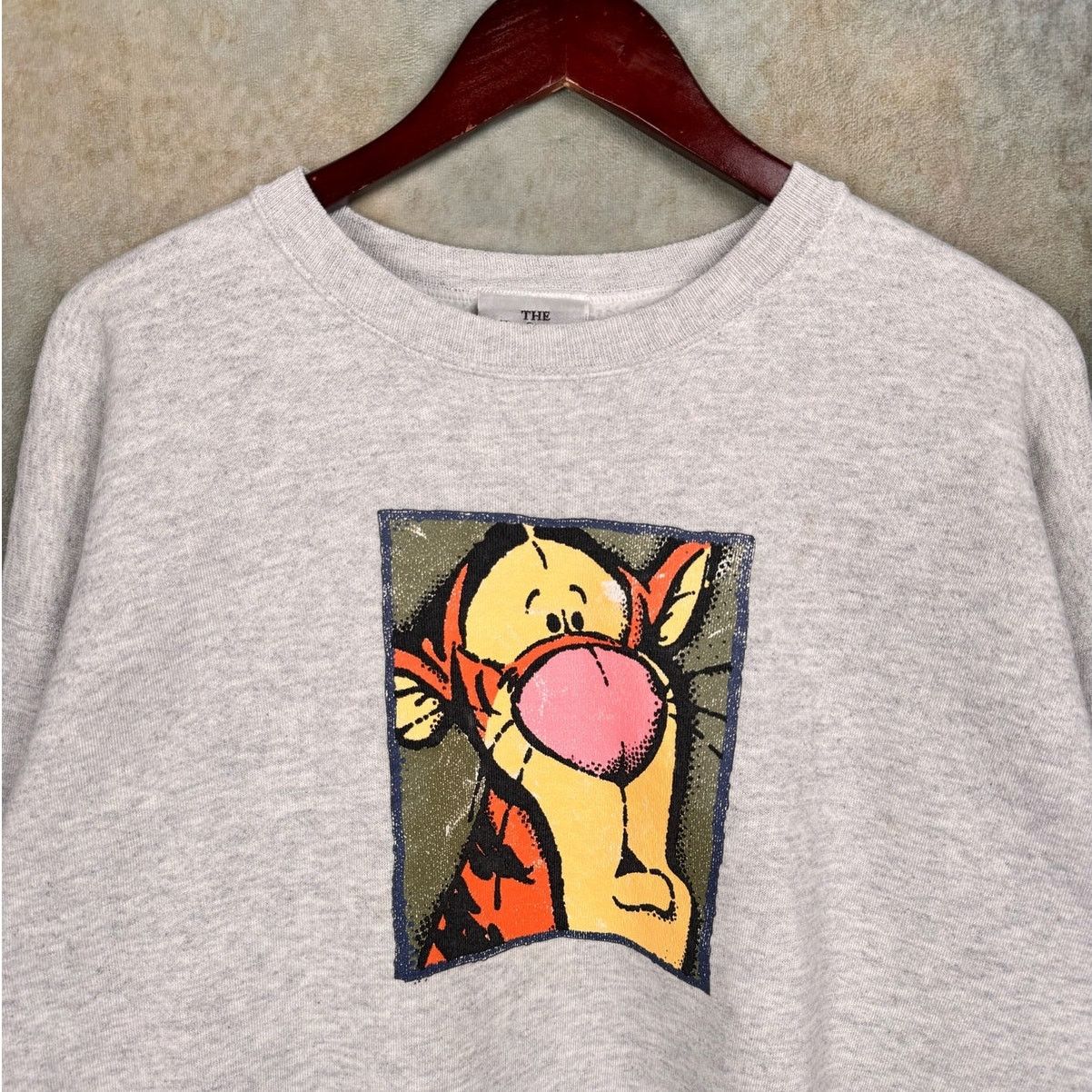 Disney × Vintage VTG 90s Disney Tigger Big Print Sweatshirt Sz XL Gray Size US XL / EU 56 / 4 - 2 Thumbnail