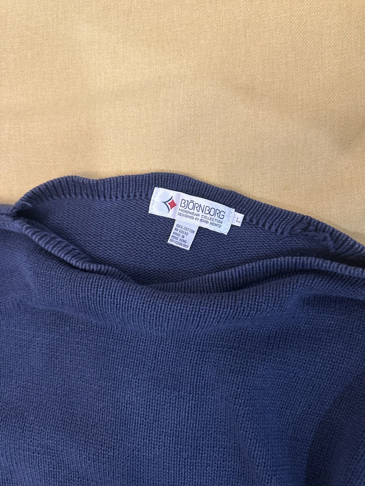 Bjorn Borg Bjorn Borg Vintage Wide Neck Sweater Size US L / EU 52-54 / 3 - 2 Thumbnail