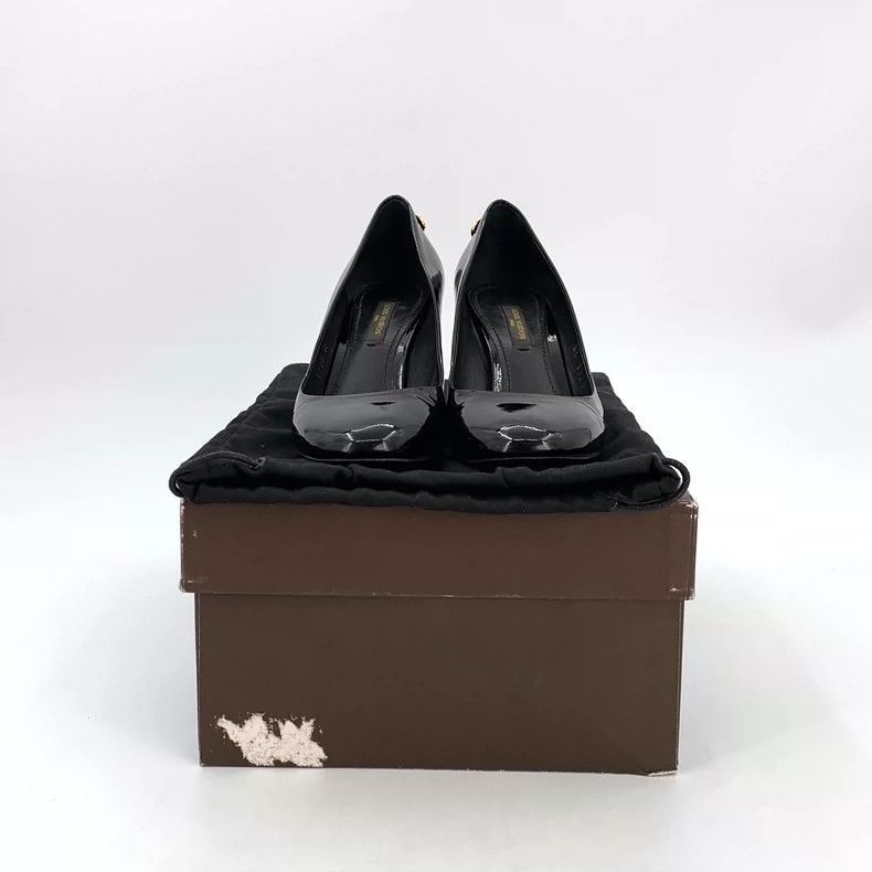 Louis Vuitton Louis Vuitton Black Patent Leather High Heels-2506 Size US 5 / IT 35 - 9 Thumbnail
