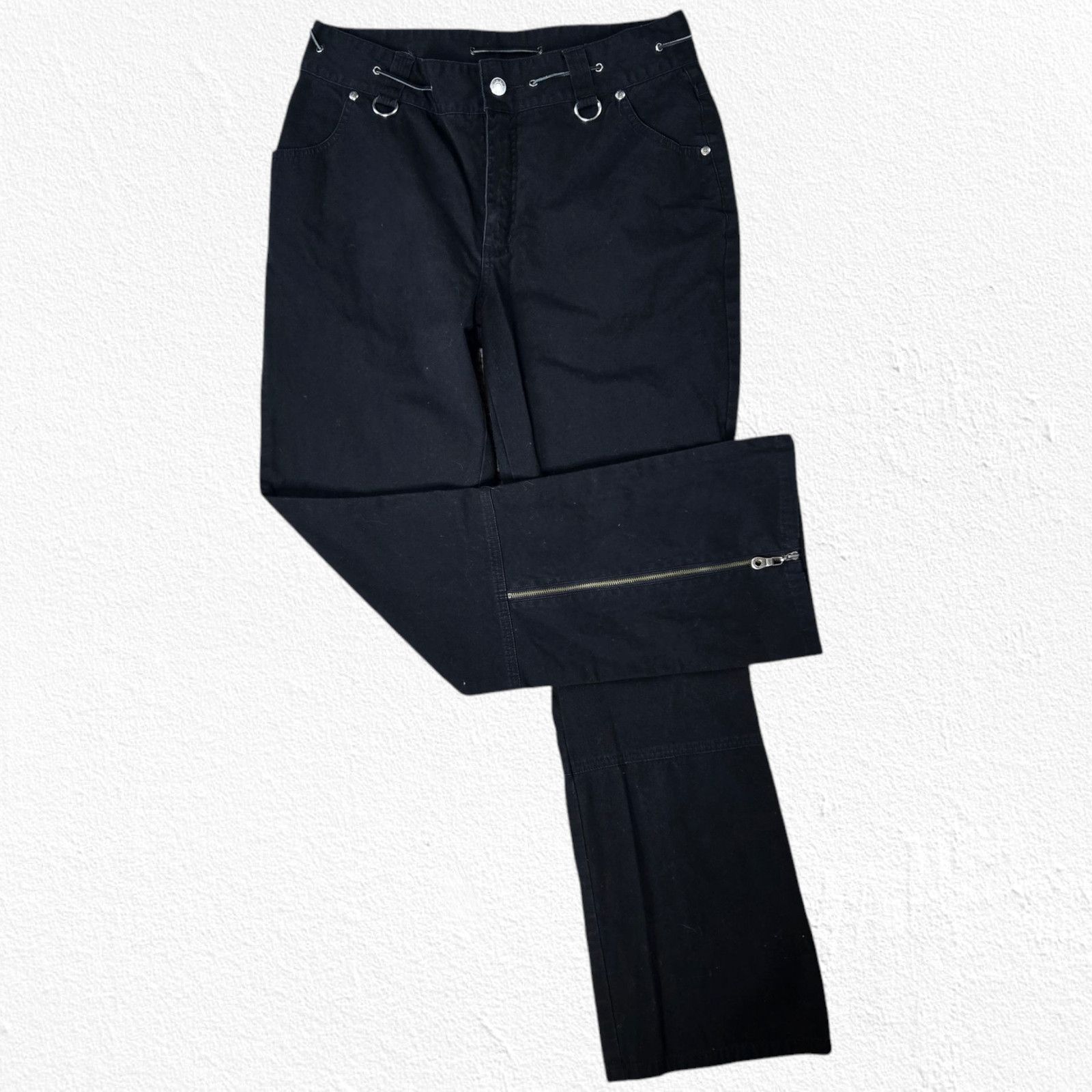 Harley-Davidson Black Rose Motorcycle Riding Pants Size 30