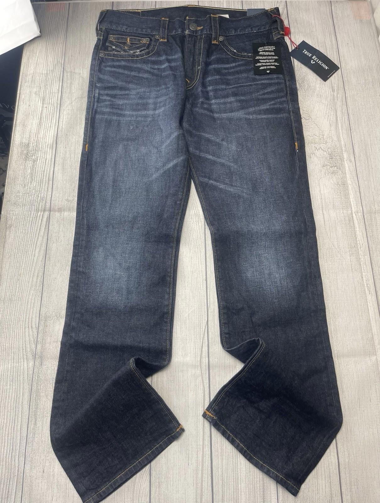 True Religion NWT True Religion Men’s 33 Ricky Relaxed Straight Jeans Size US 33 - 3 Thumbnail