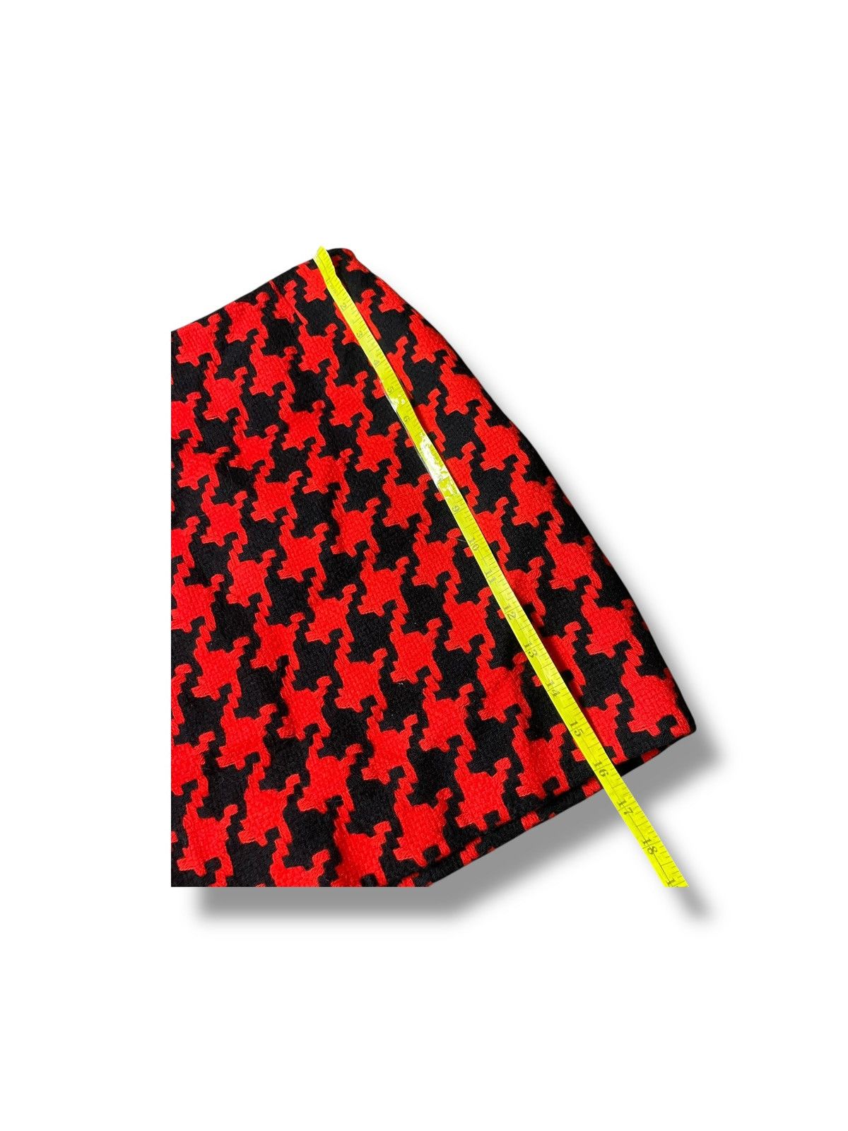 Designer × Michel Klein × Vintage MICHEL KLEIN Houndstooth Mini Skirt (93) Size 25" / US 0 / IT 36 - 5 Thumbnail