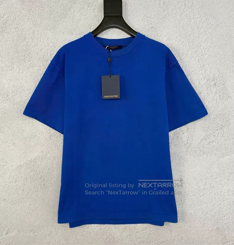 Louis Vuitton Louis Vuitton FW22 Solid Logo Round Neck Short Sleeve Size US L / EU 52-54 / 3 - 1 Thumbnail