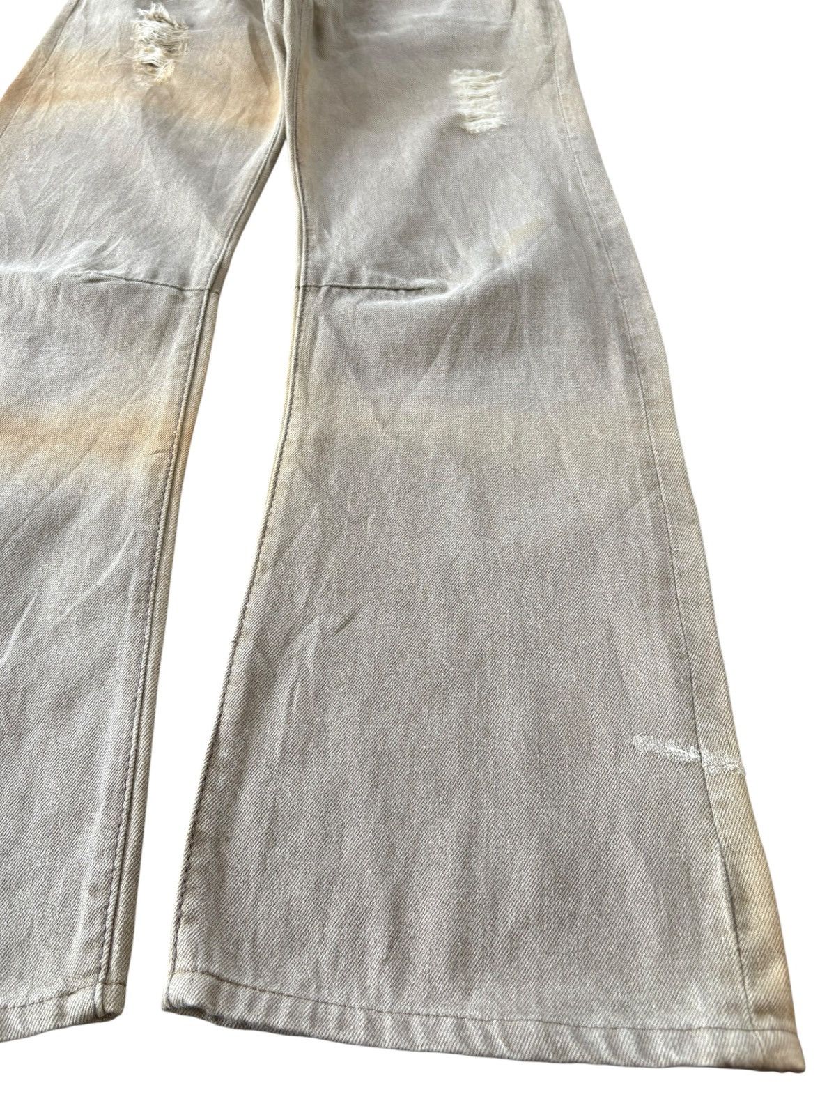 Tornado Mart Vintage Japanese Flash Report Curved Leg Bootcut Jeans Size US 31 - 6 Thumbnail