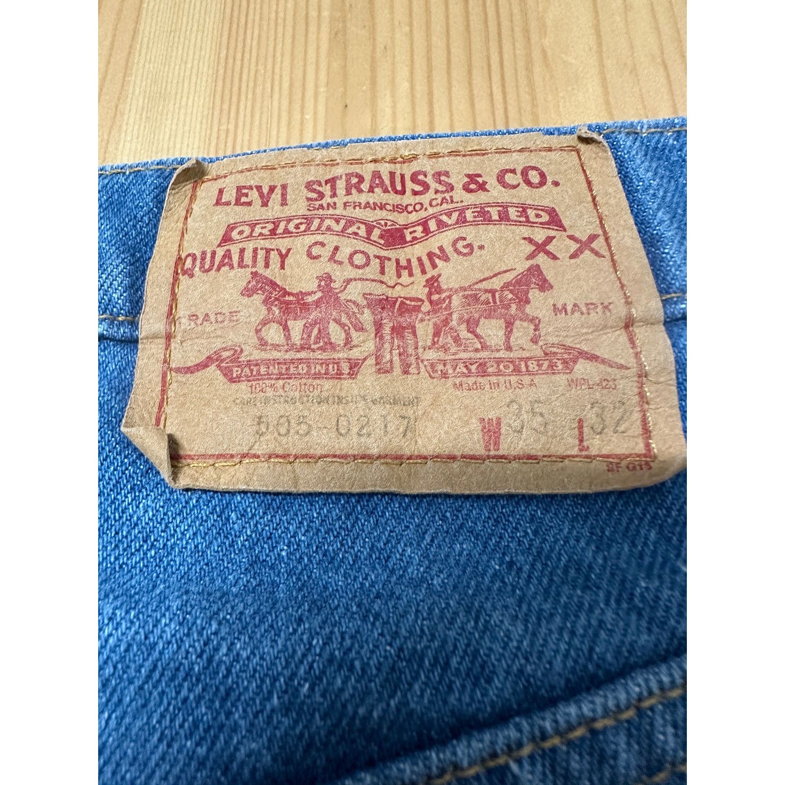 Levi's Vintage 1980s Levis 505 0217 Jeans Size 32 made in USA Size US 32 / EU 48 - 7 Thumbnail