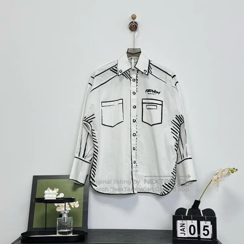Fendi Fendi California sky hand-painted shirt Size XS / US 0-2 / IT 36-38 - 1 Thumbnail