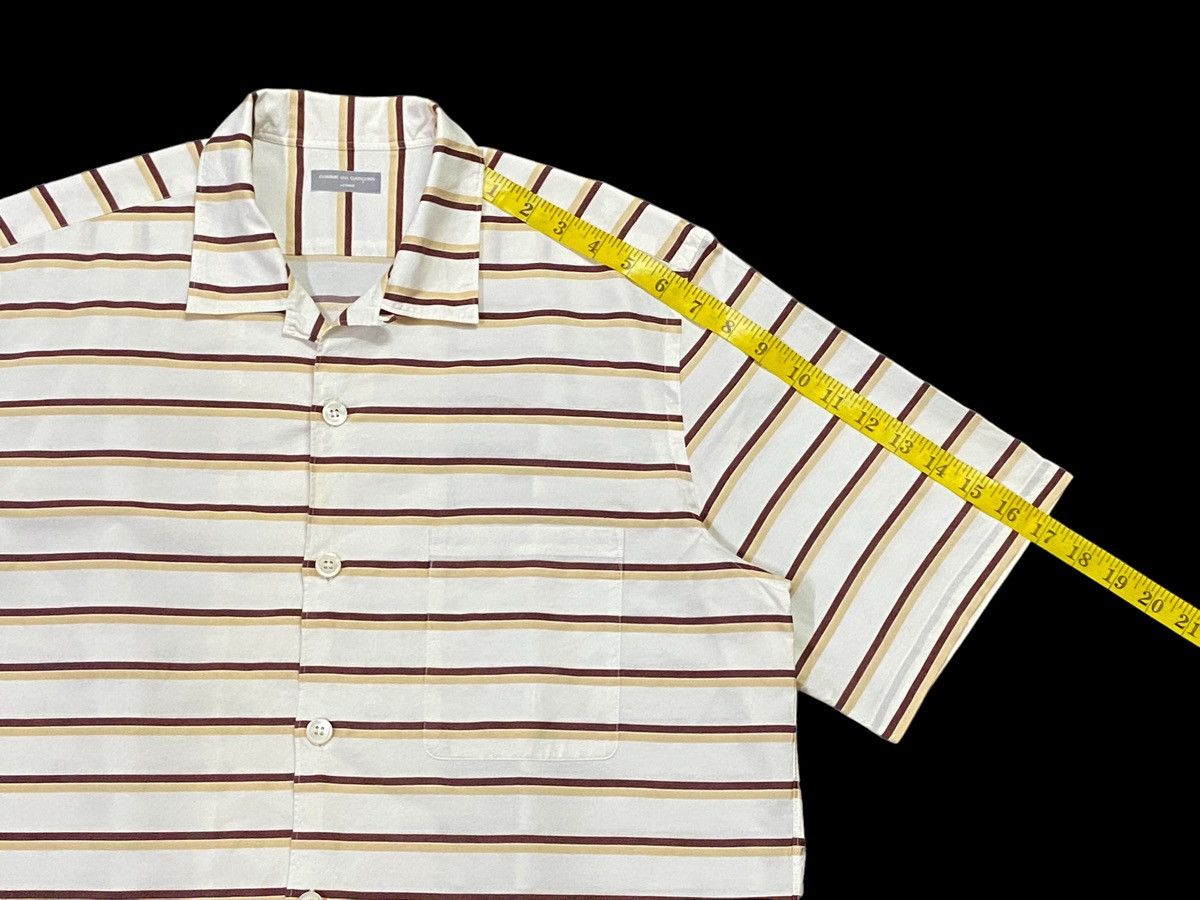 Comme des Garcons Homme AD 2002 Comme Des Garçons Homme Striped Shorts Sleeve Shirts Size US M / EU 48-50 / 2 - 8 Thumbnail