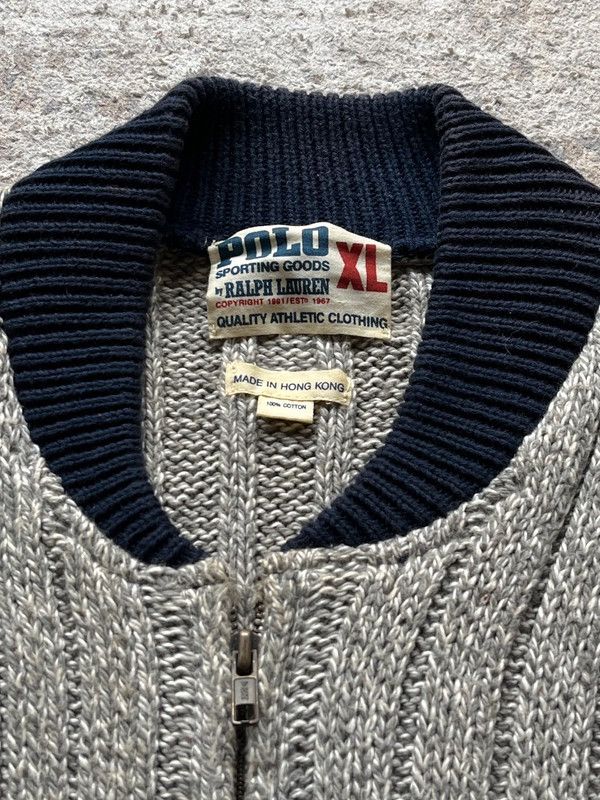 Polo Ralph Lauren Polo Ralph Lauren Sporting Goods 1991 P R L Zip Sweater Size US XL / EU 56 / 4 - 4 Thumbnail