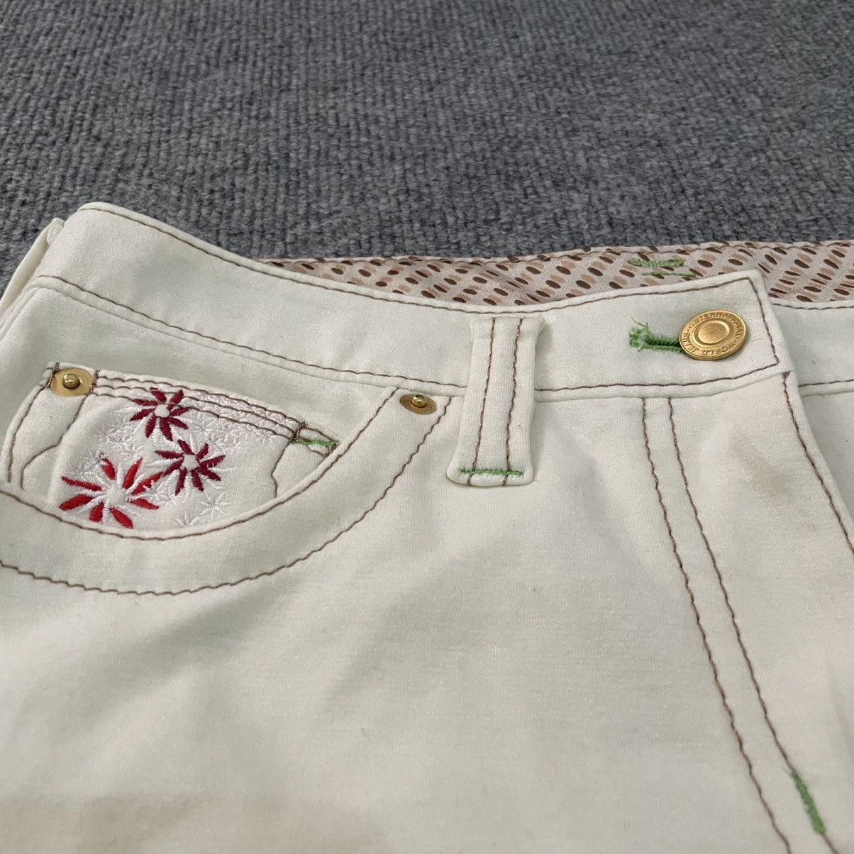 Karakuri Tamashii Womens Flare Pants Dragon Embroidery Karakuri Tamashi Style Size 30" / US 8 / IT 44 - 4 Thumbnail