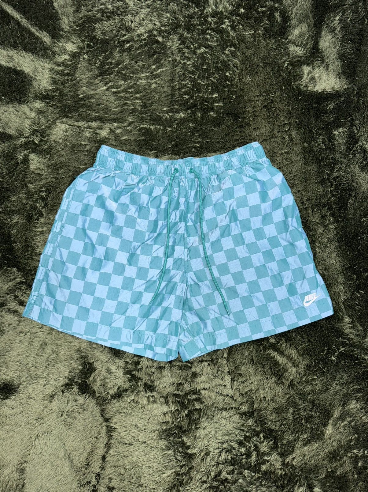 Nike [XL] Nike club green checker board shorts half pants Size US 34 / EU 50 - 1 Thumbnail