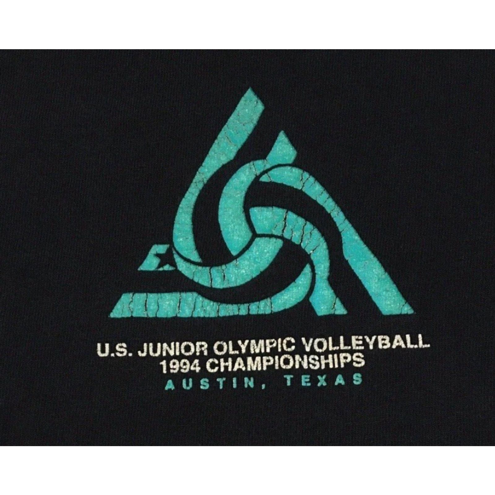 Champion VINTAGE Champion 90s Shirt XXL Volleyball Abstract Art Grunge Navy Blue US Jr Olympic Sports Casual Men’s T-Shirt 2XL Size US XXL / EU 58 / 5 - 4 Thumbnail