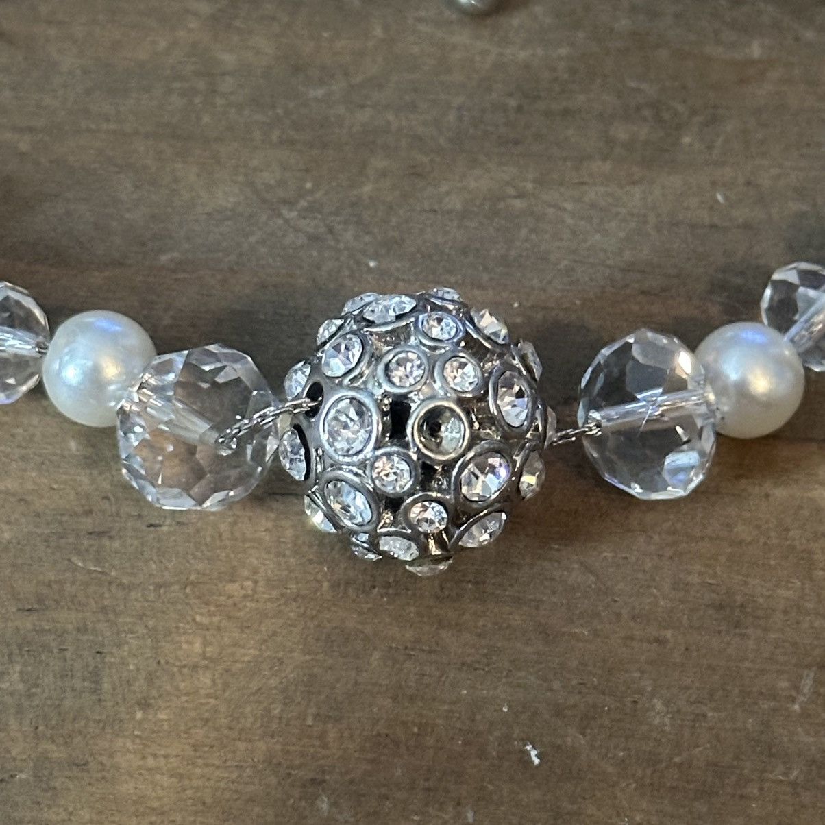 Other Crystal ball glass bead and pearl necklace Size ONE SIZE - 4 Thumbnail
