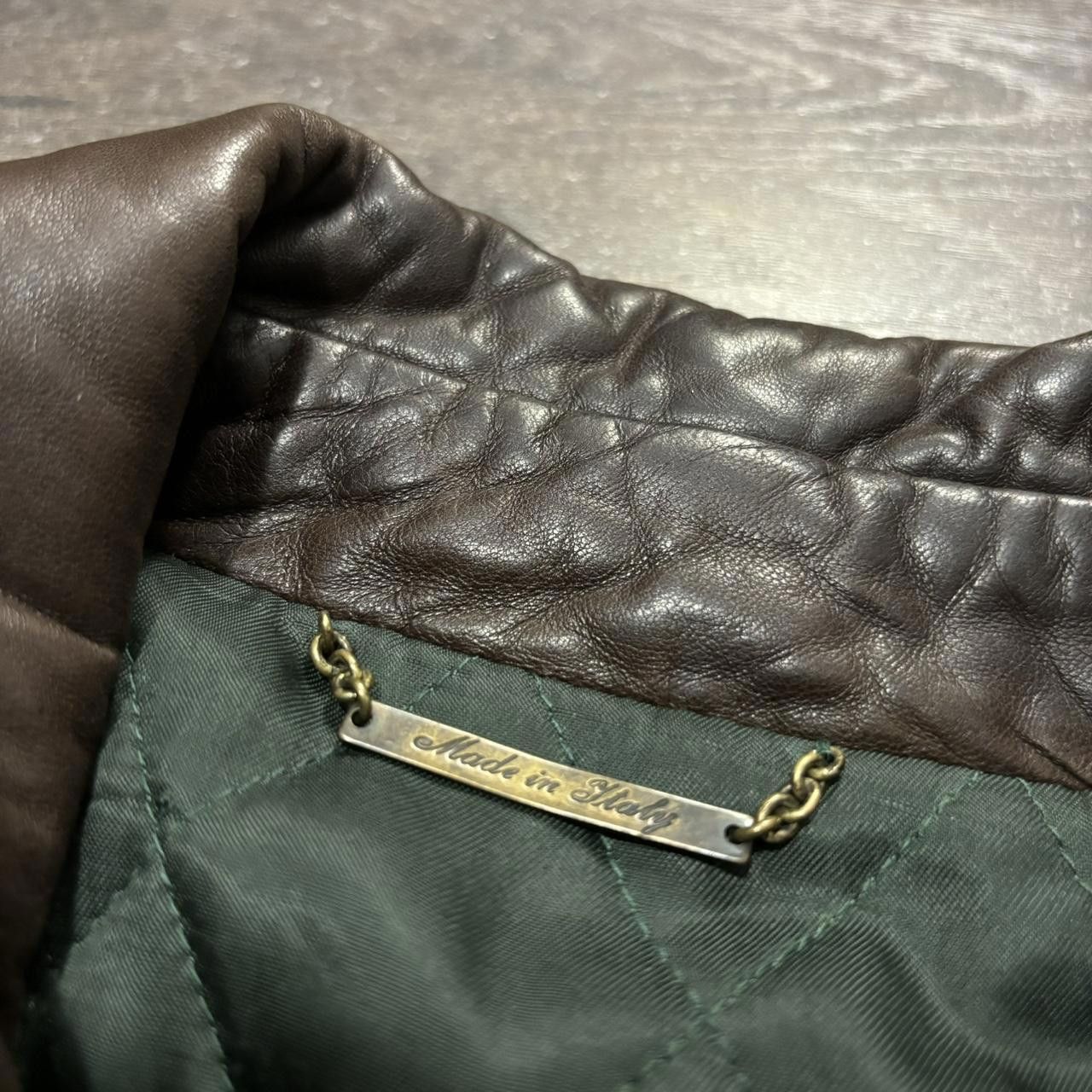 Designer Vintage Made In Italy La Matta Leather Jacket Large Size US L / EU 52-54 / 3 - 8 Thumbnail