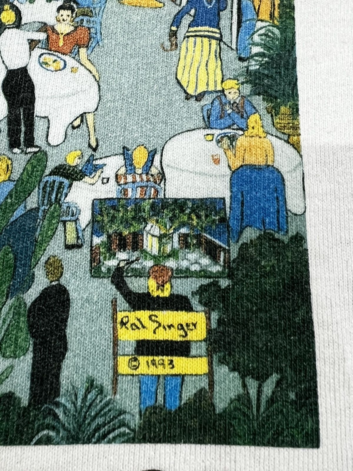 Hanes Vintage 90s Paul Singer Tavern On The Green New York Tee Size US XXL / EU 58 / 5 - 3 Thumbnail