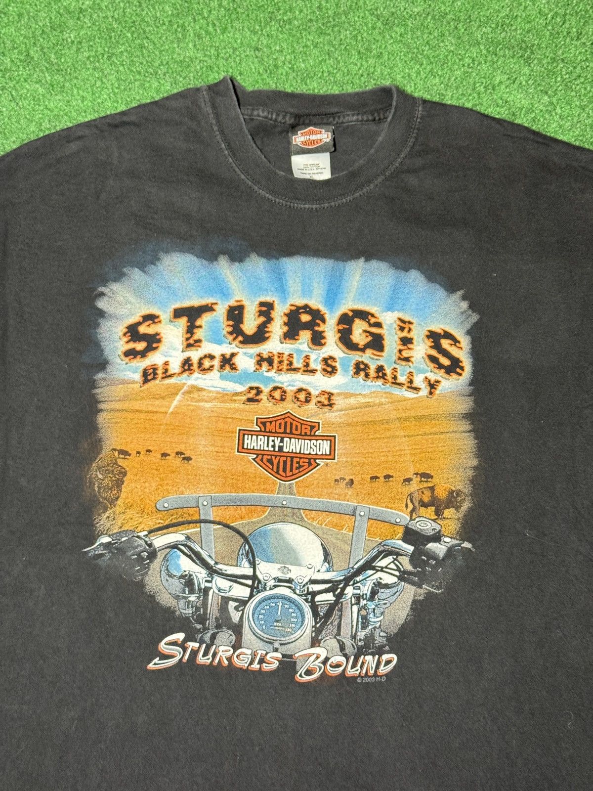 Vintage Y2K Harley Davidson Sturgis Black Hills Rally T Shirt Size US XL / EU 56 / 4 - 2 Thumbnail