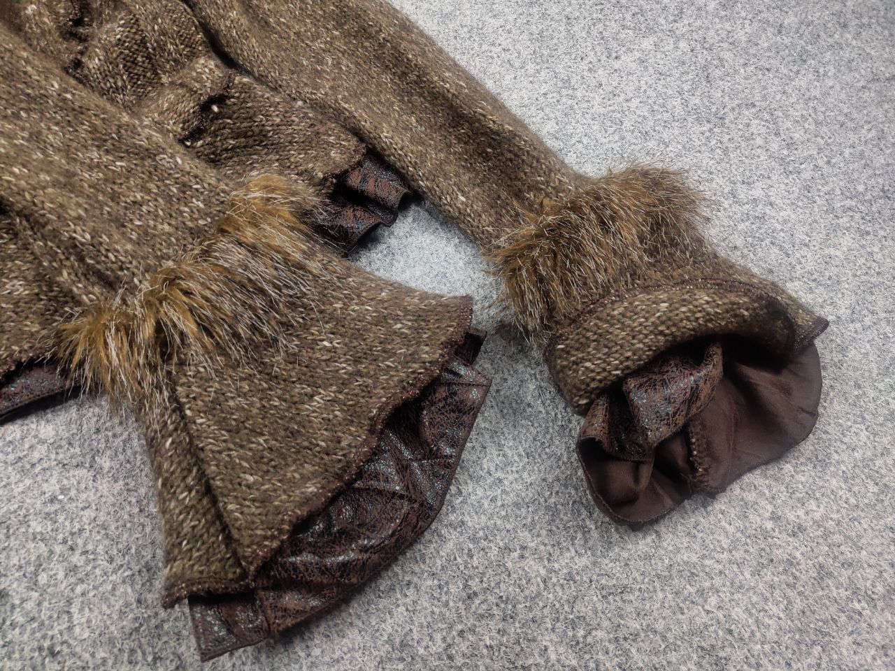If Six Was Nine Zone Bleue Vintage Y2K Knit Sweater ruffle sleeves LGB Size L / US 10 / IT 46 - 8 Thumbnail