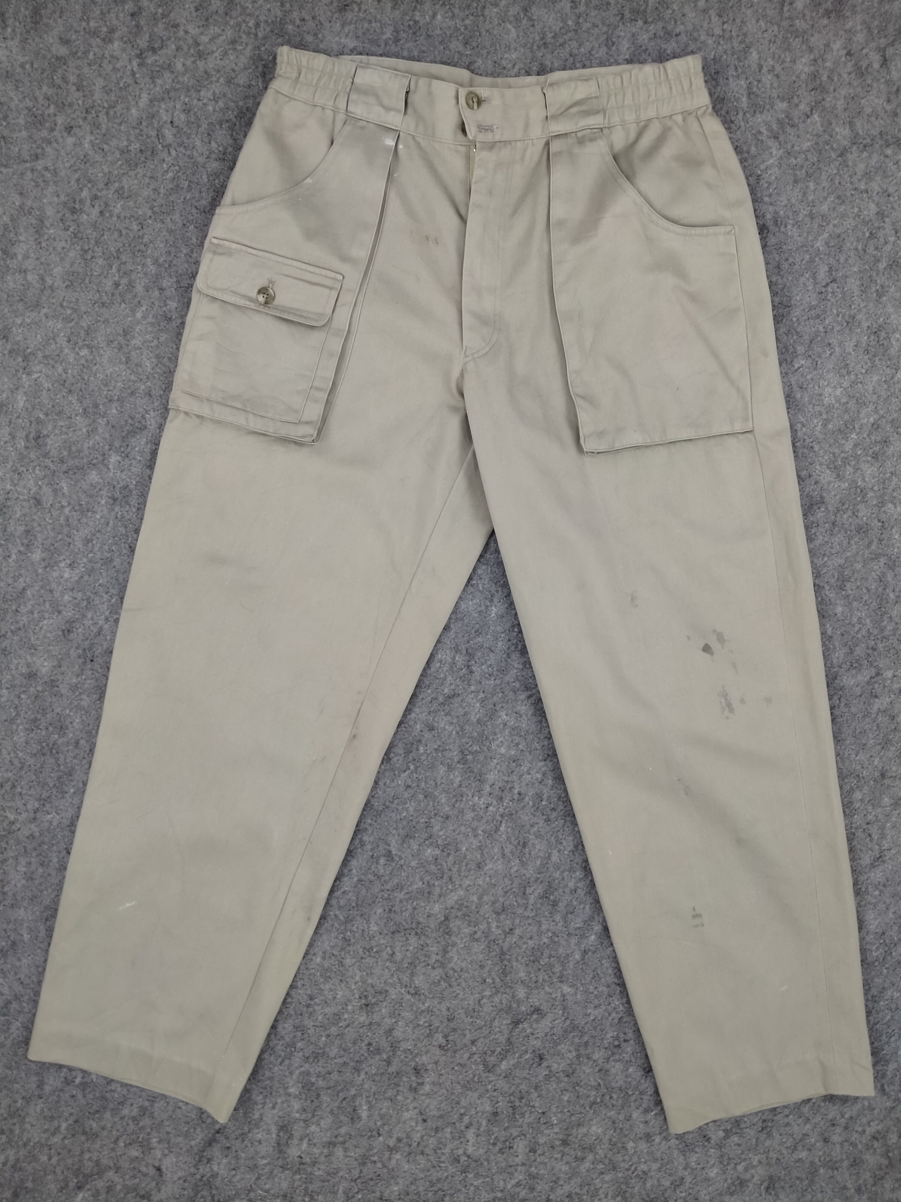 Japanese Brand Elastic/Drawstring Waist Japanese Brand Cargo 31x28.5 -CP077 Size US 31 - 1 Thumbnail