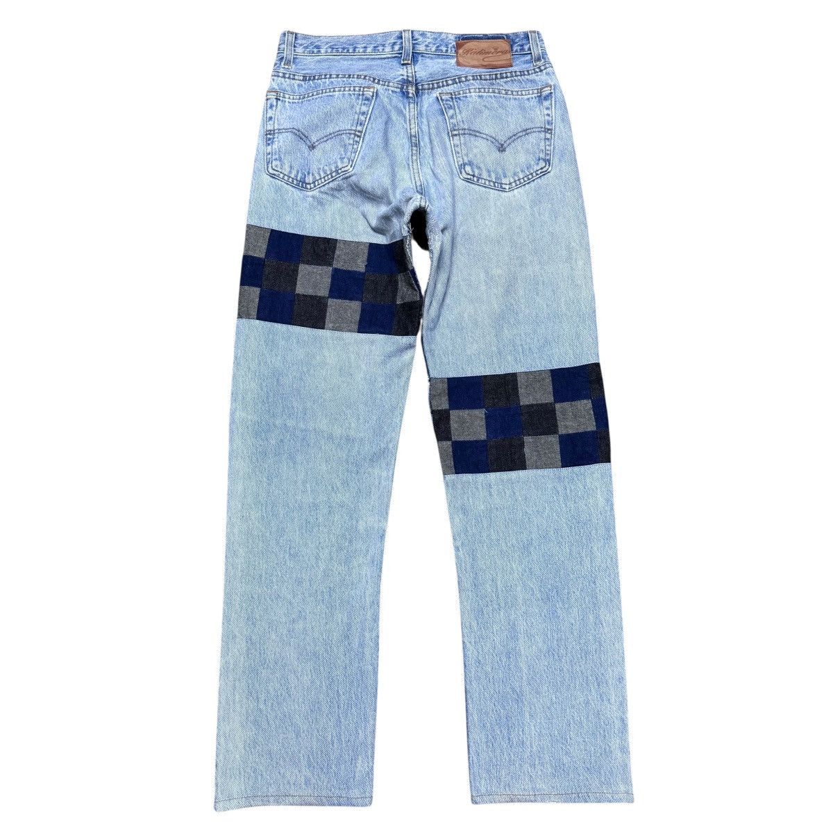 Japanese Brand Vintage Levis 501 Patchwork Jeans Remake By Kalimera Size US 31 - 2 Thumbnail