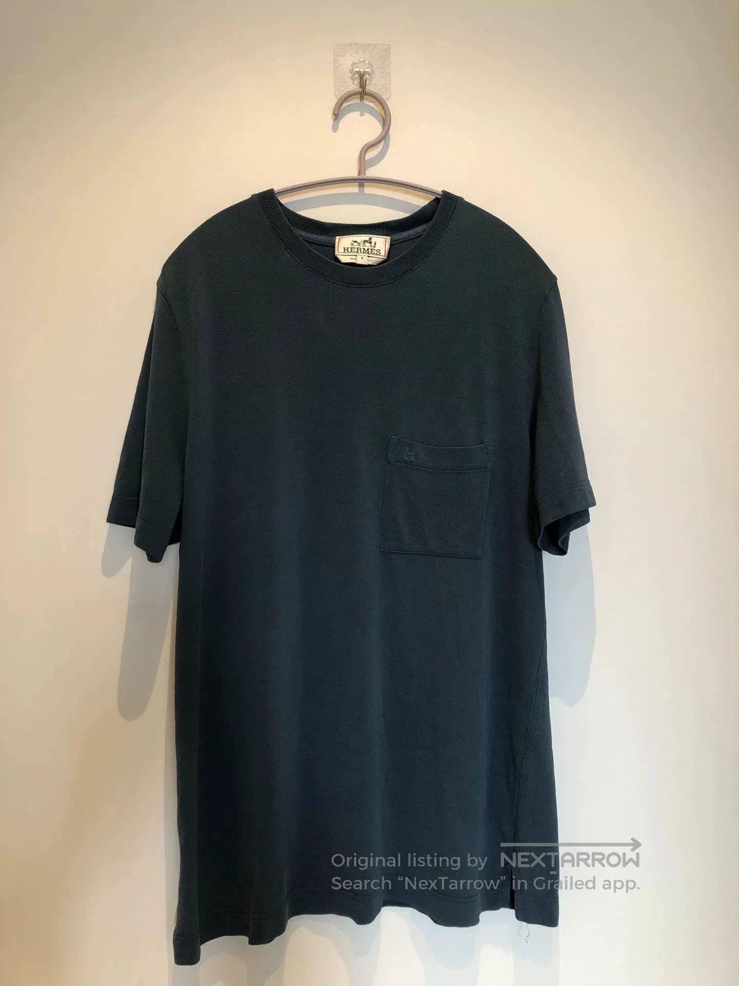 Hermes Hermes H Embroidered Pocket T. Size US S / EU 44-46 / 1 - 1 Thumbnail