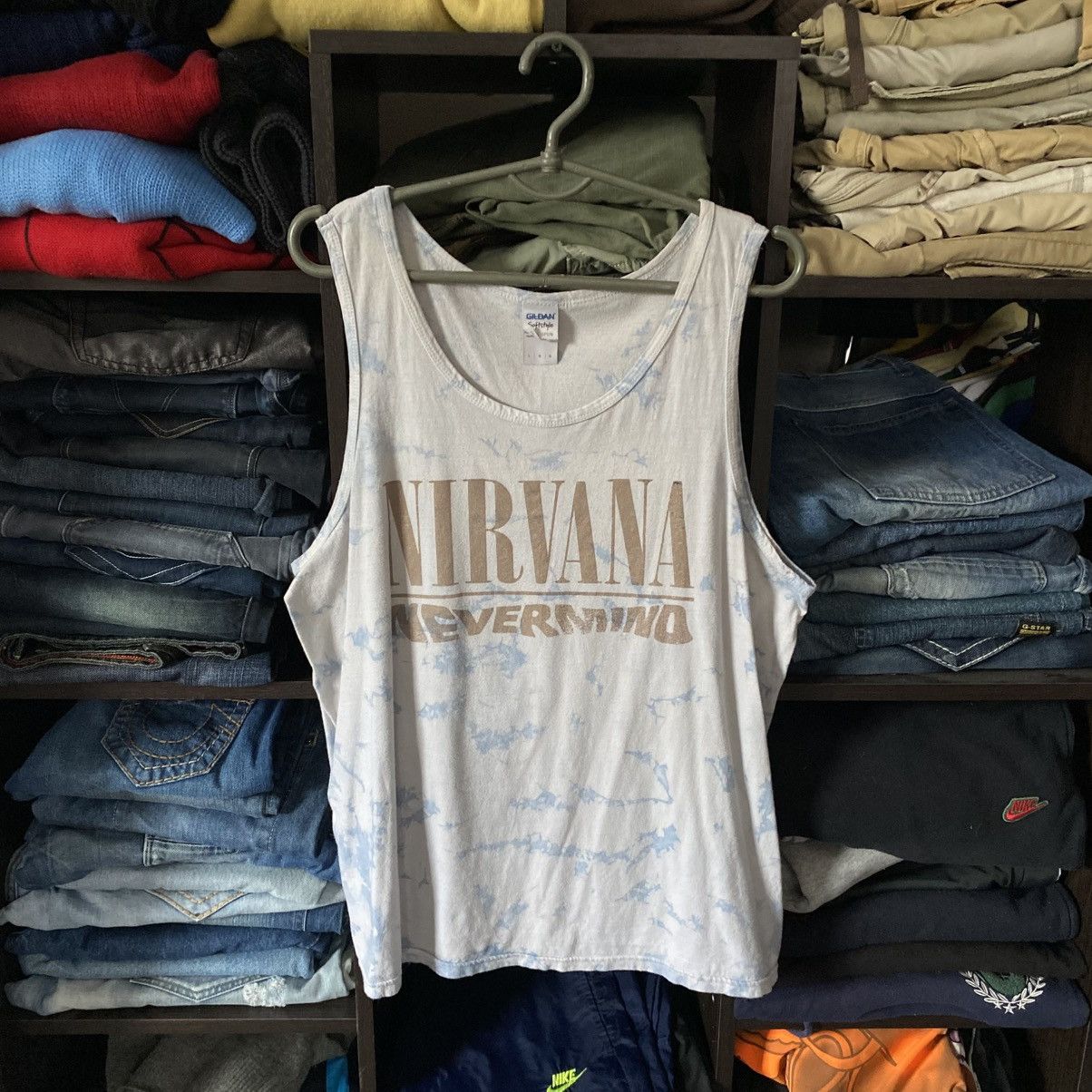 Band Tees Vintage Nirvana Nevermind Curt Kobain Rock band sleeveles Size US L / EU 52-54 / 3 - 1 Thumbnail